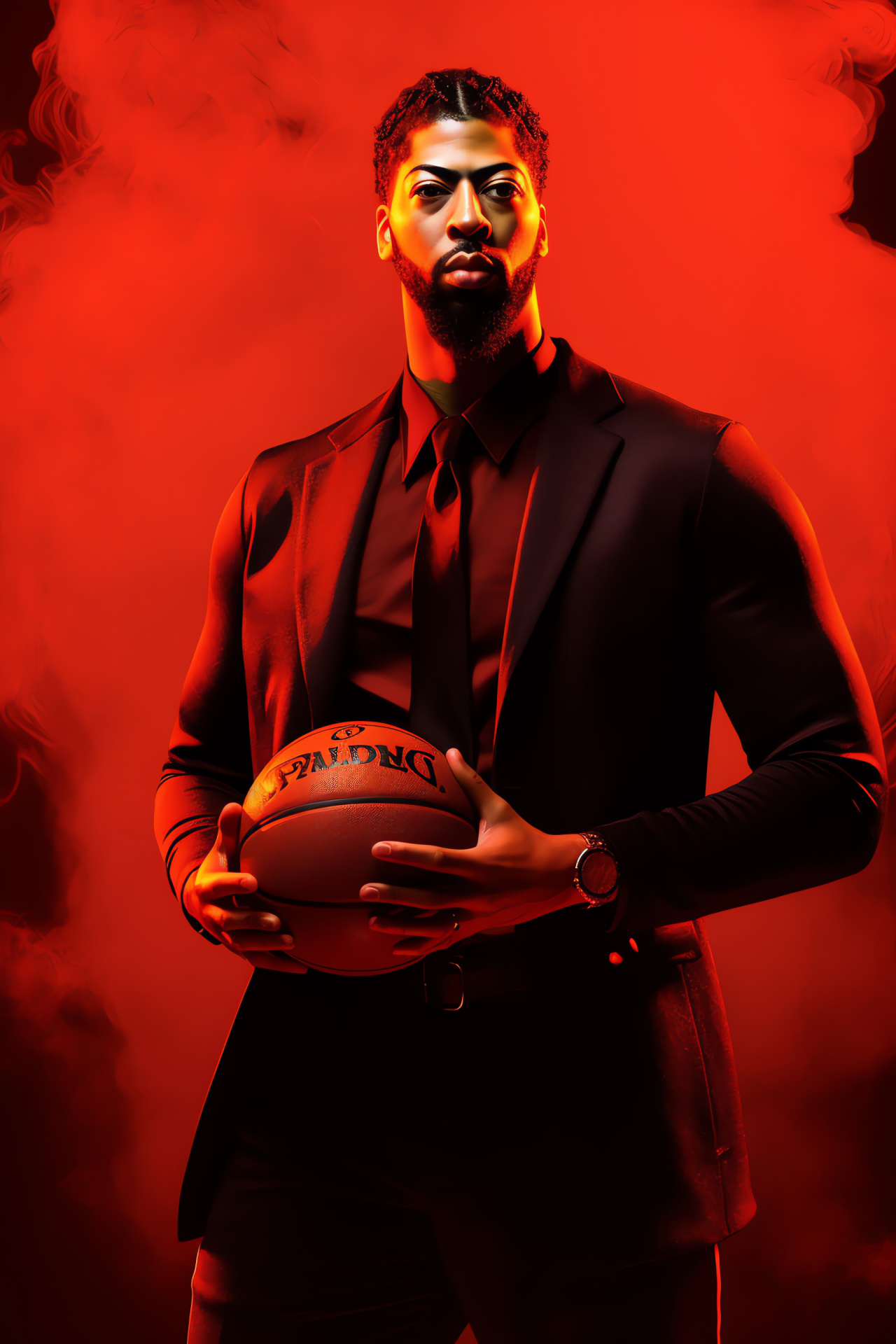 NBA Live Anthony Davis, Los Angeles Lakers power, Basketball talent, NBA center position, Sportsmanship, HD Phone Wallpaper