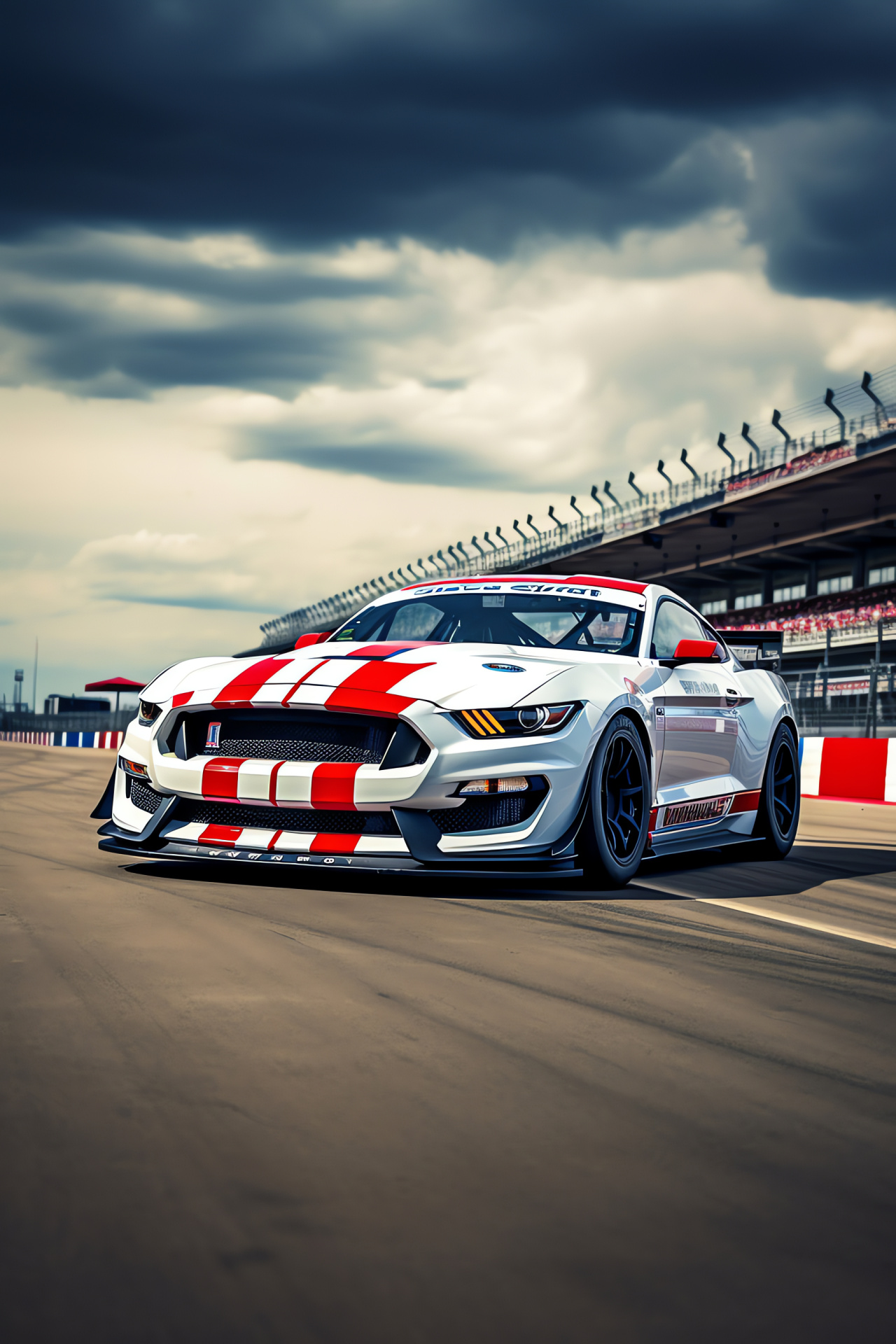 Shelby Mustang GT350R, racecraft engineering, Circuit of the Americas locale, performance-focused build, track day allure, HD Phone Wallpaper