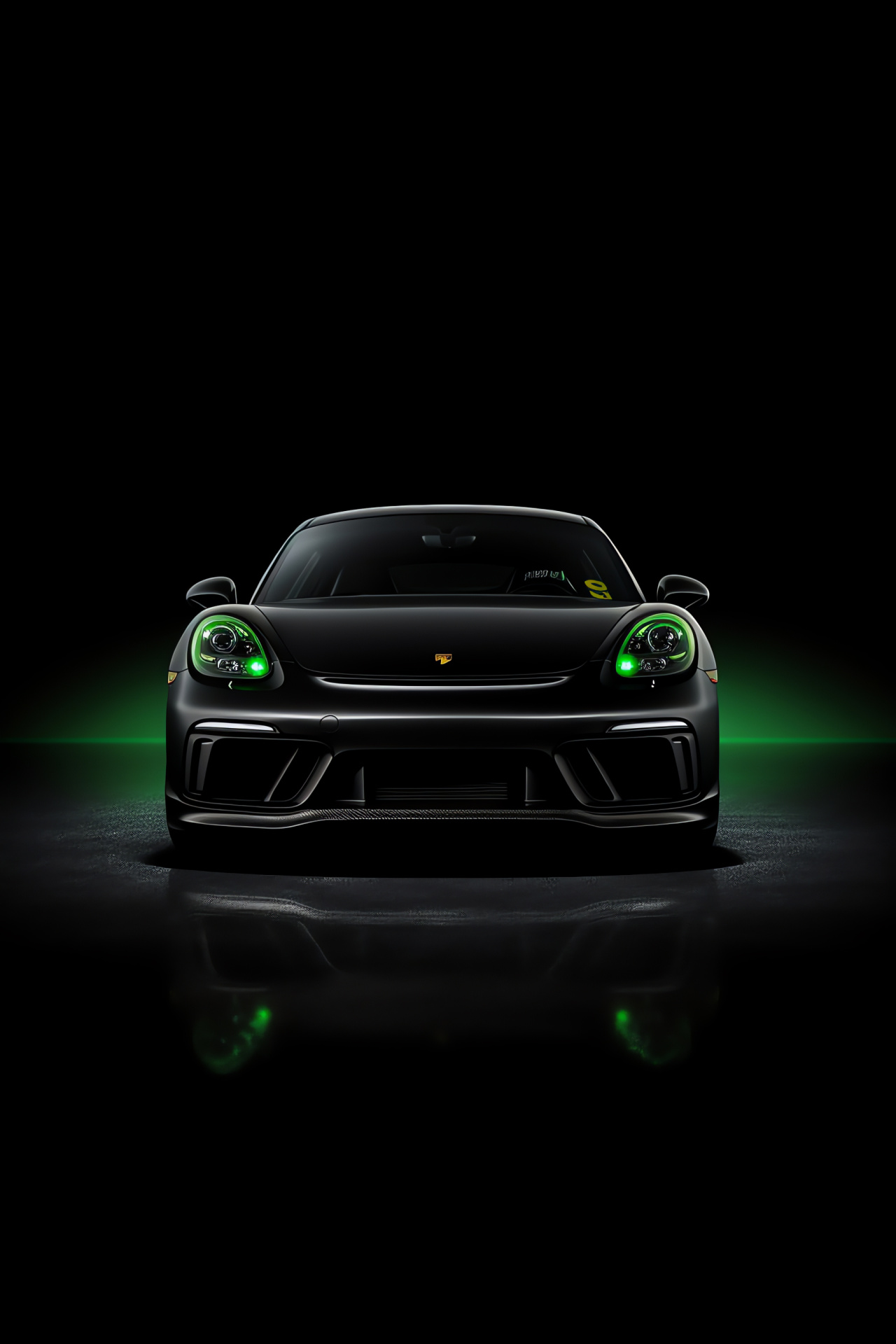 Porsche 718 Cayman GT4, Green performance car, High-speed design, German engineering, Track-ready coupe, HD Phone Image