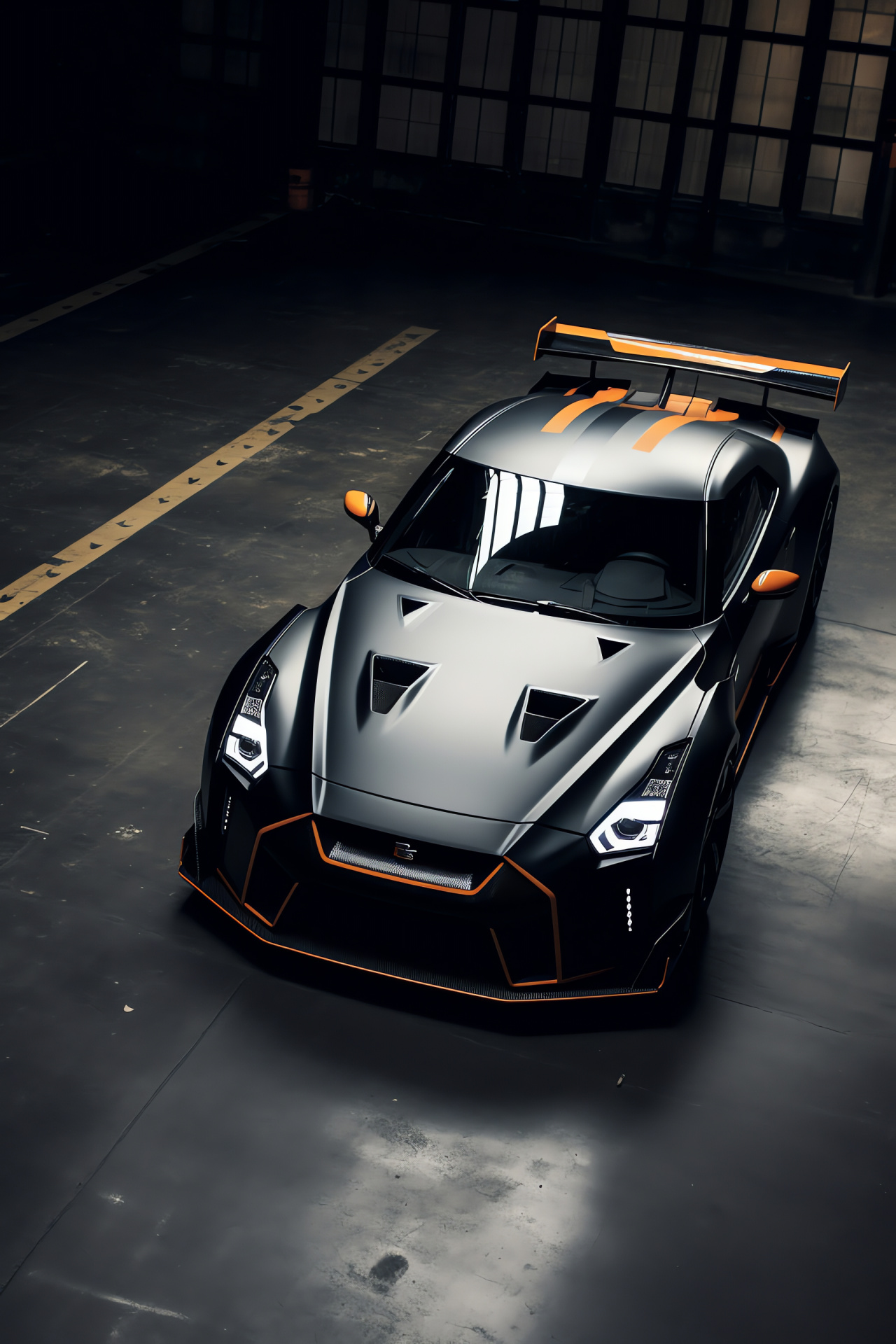 Nissan GTR R35, Nordschleife challenge, GT-R50 exclusive, Bi-color distinction, Racing circuit, HD Phone Wallpaper