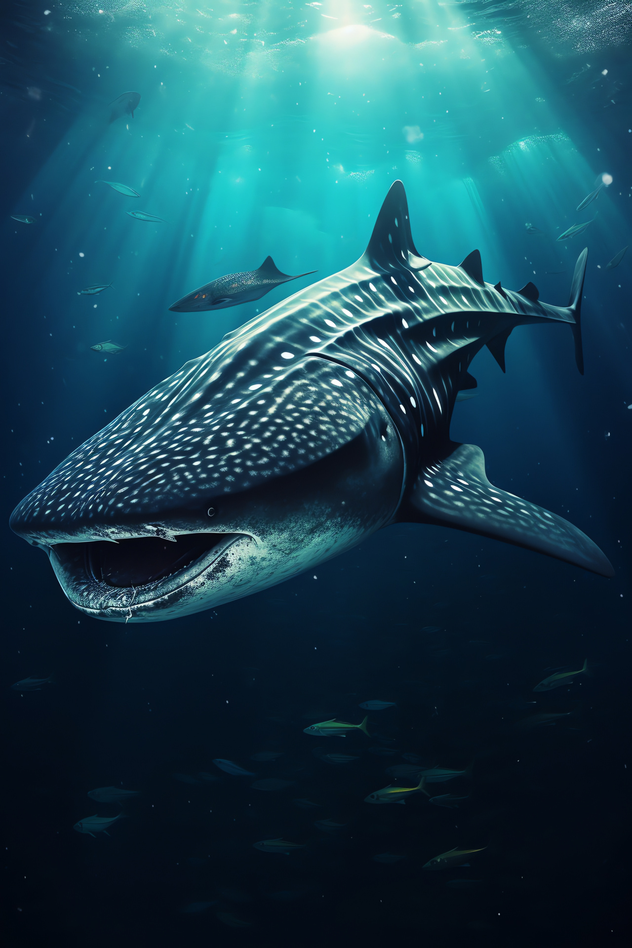 Whale Shark, Ocean giant, Spotted marine creature, Peaceful sea dweller, Shark species, HD Phone Wallpaper