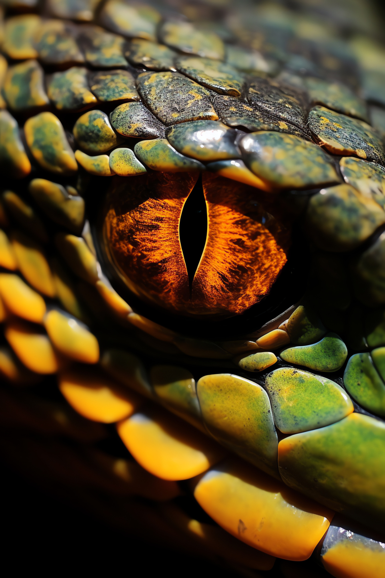 Python, Constrictor species, Serpentine gaze, Jungle inhabitant, Reptilian scales, HD Phone Image