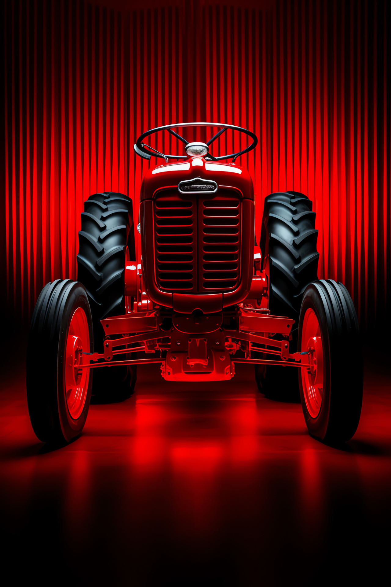 Tractor Ford 8N, Classic farm machinery, Red tractor tradition, American farming heritage, Historical agriculture, HD Phone Wallpaper