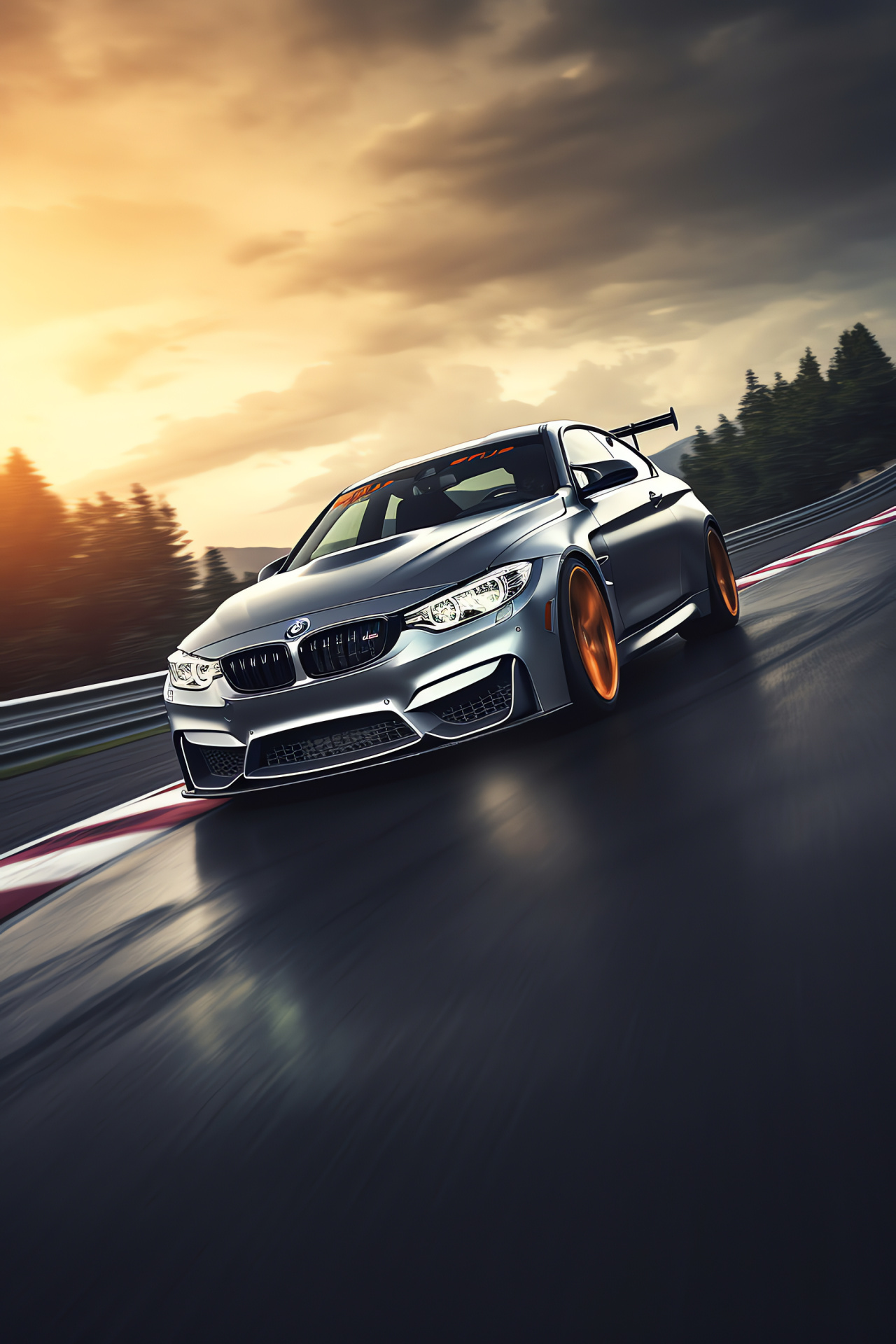 BMW M4 GTS, Performance driving, German precision, Carbon fiber trim, Autobahn cruiser, HD Phone Wallpaper