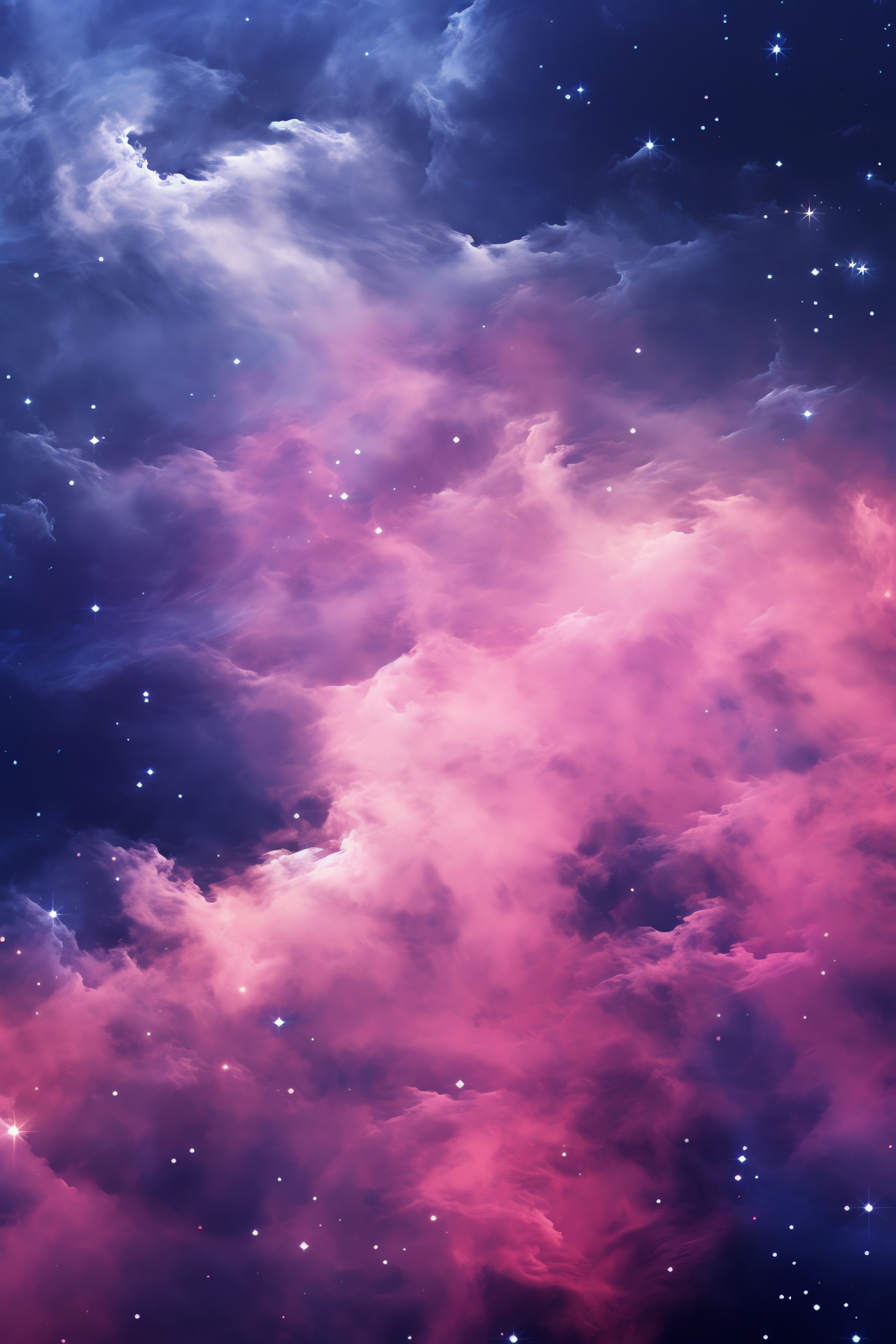 Spectrum of cosmic pink, Galactic expanse, Universe fascination, Space realm, Astral beauty, HD Phone Image