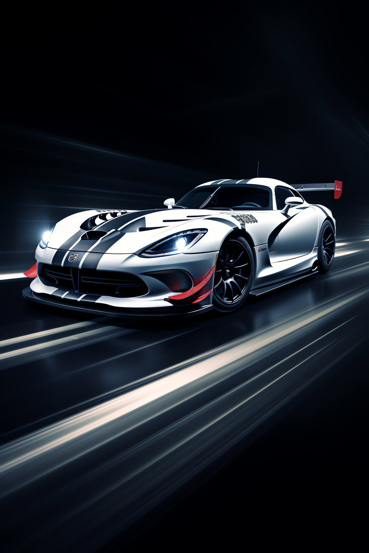 Viper GTS-R GT2 Champion, white racing beauty, champion edition exclusivity, sleek competition lines, HD Phone Image