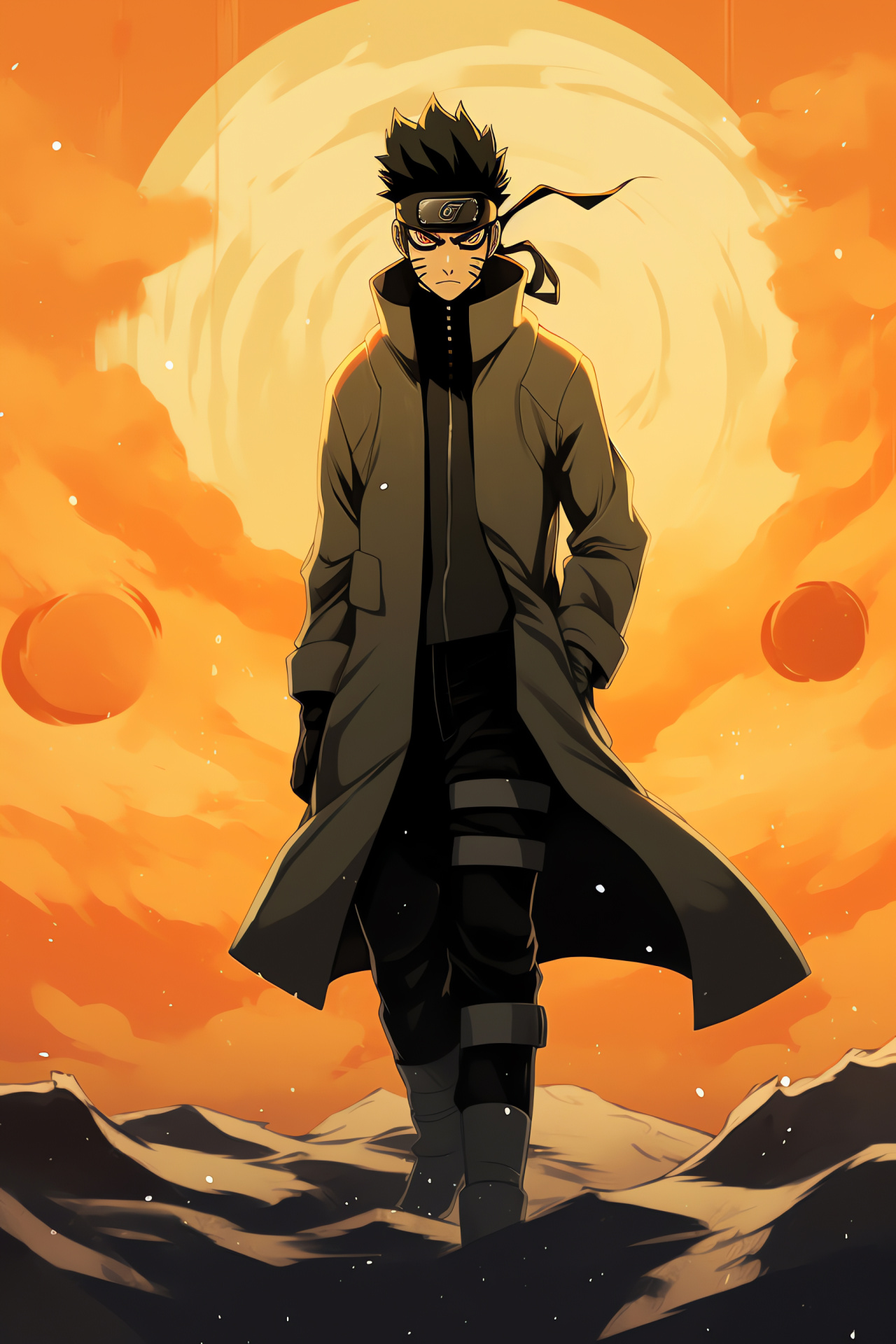 Shino Aburame, Konoha ninja, anime character, insects ability, serious demeanor, HD Phone Image