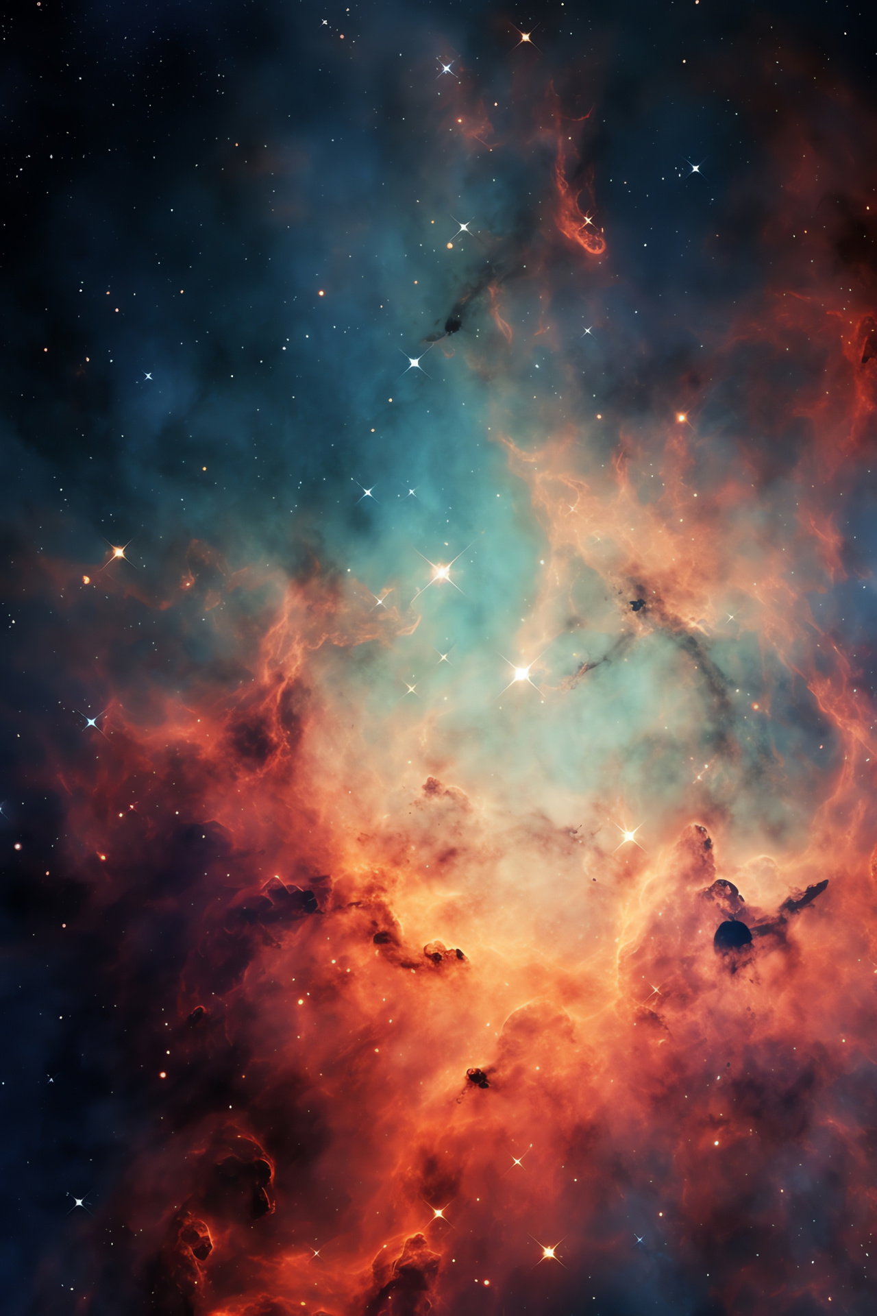 Tarantula Nebula cosmos, interstellar phenomenon, astral nursery grandeur, space telescope imagery, NASA snapshot, HD Phone Wallpaper