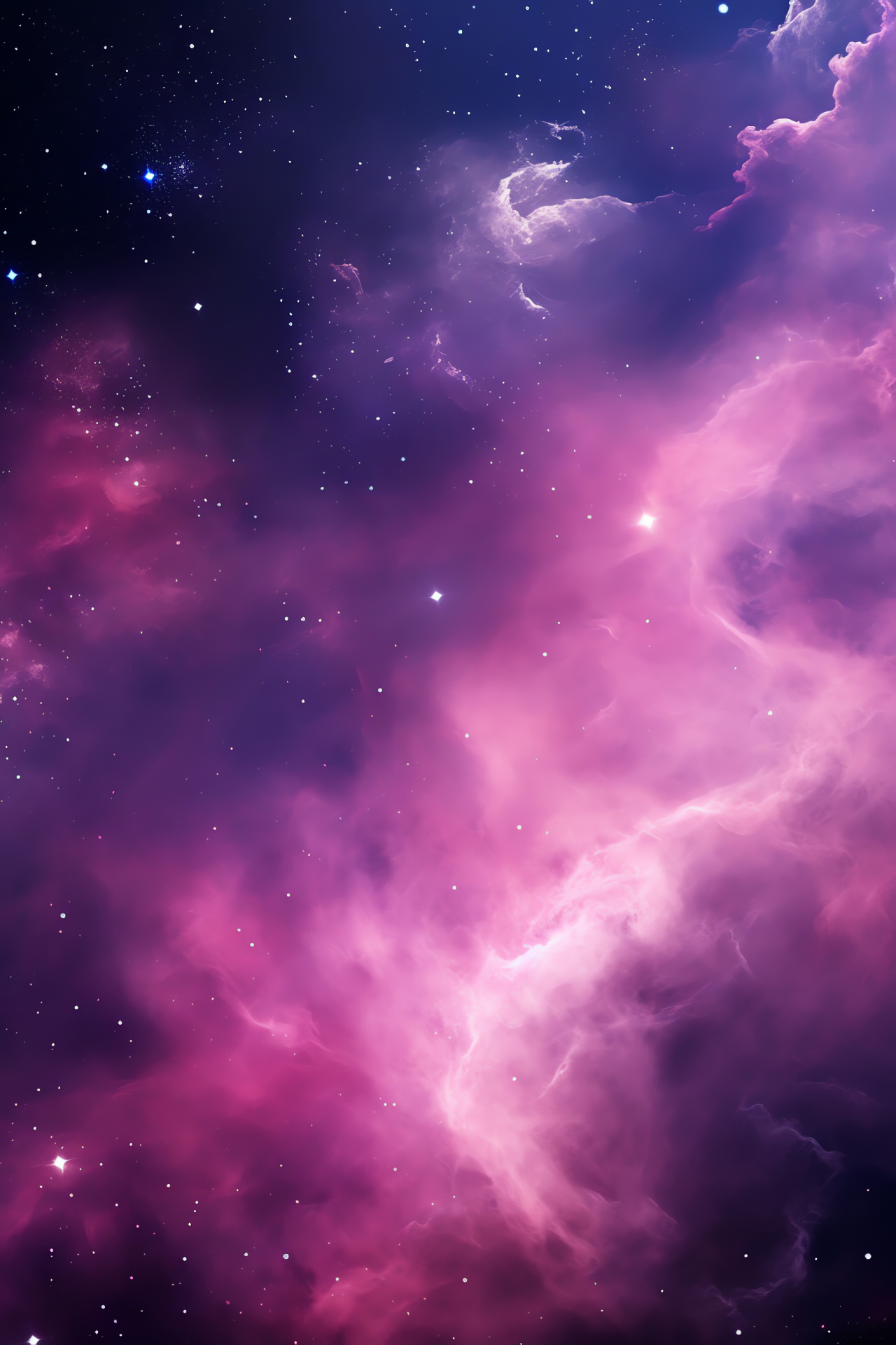 Pink Galaxy, Stargazer's dream, Galactic essence, Celestial majesty, Space canvas, HD Phone Image