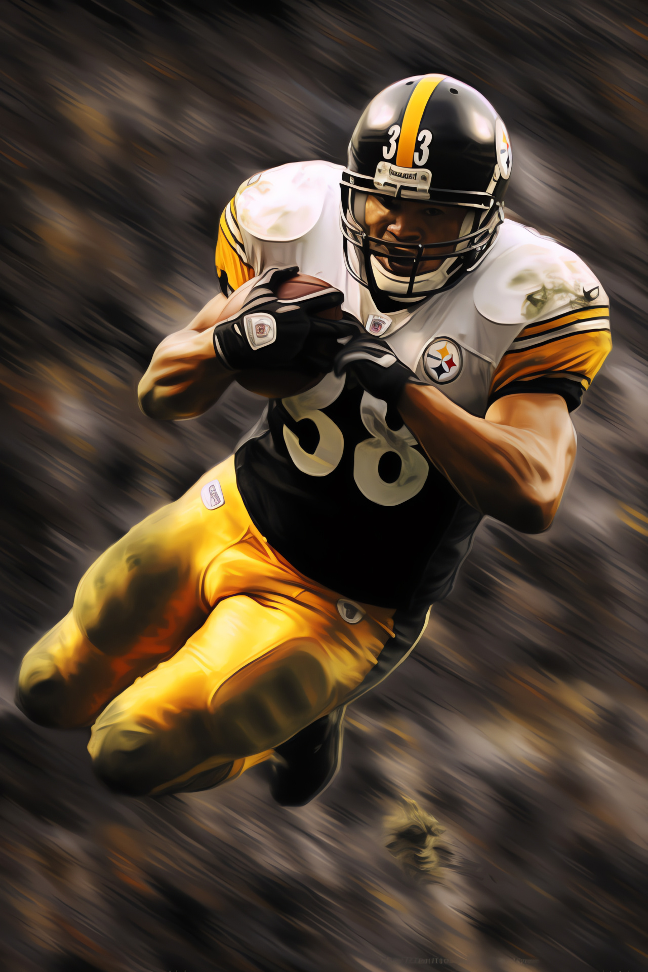 Legendary Steelers, Franco Harris, Hines Ward, Steel City legacy, Football heroes, HD Phone Image