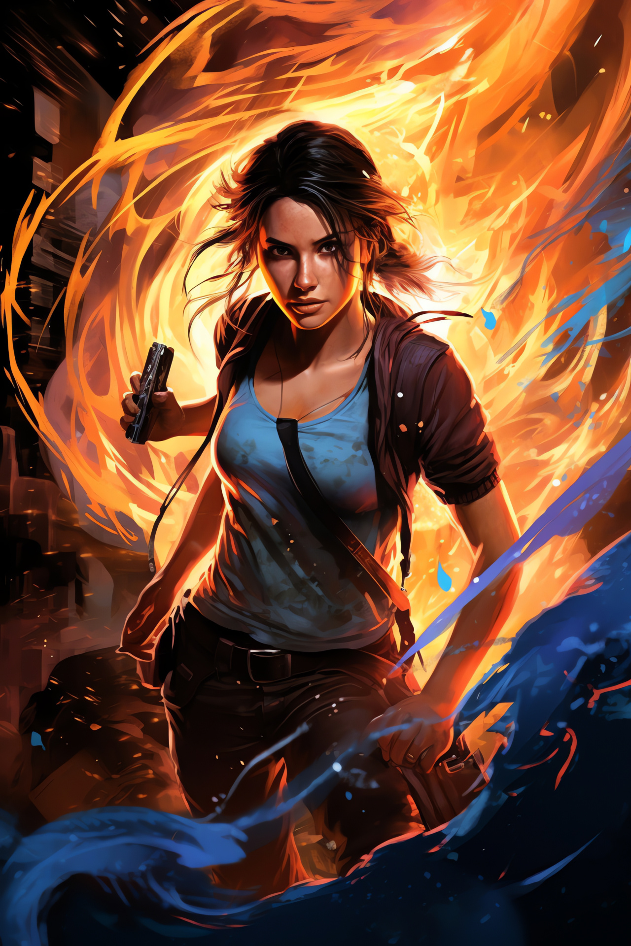 Chloe Frazer Uncharted 2, Determined thief, Eye color, Skilled infiltrator, Strategic mind, HD Phone Wallpaper