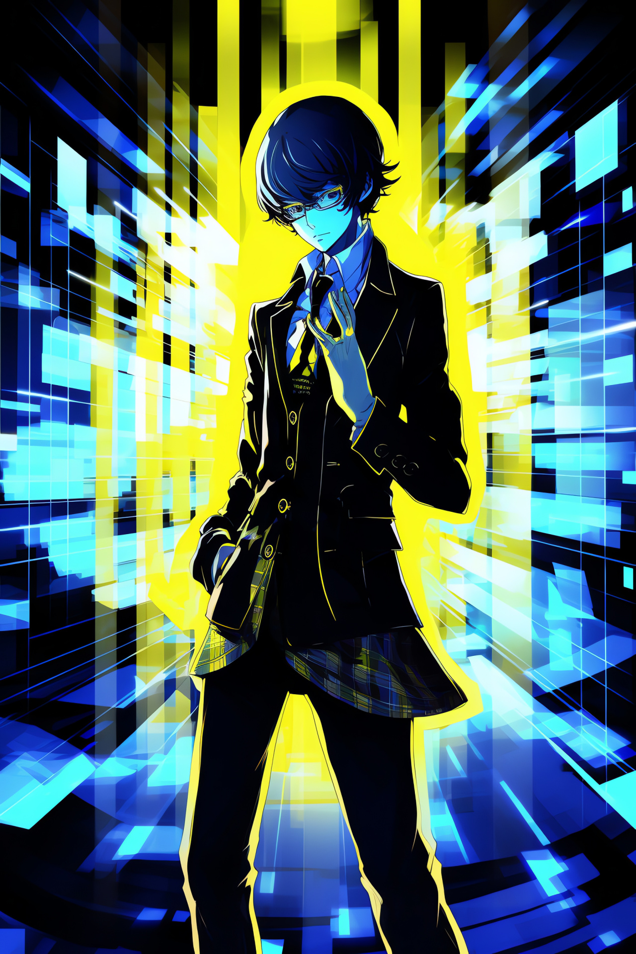 Persona 4 gaming, Naoto Shirogane avatar, keen gaze, detective tool, game graphics, HD Phone Image