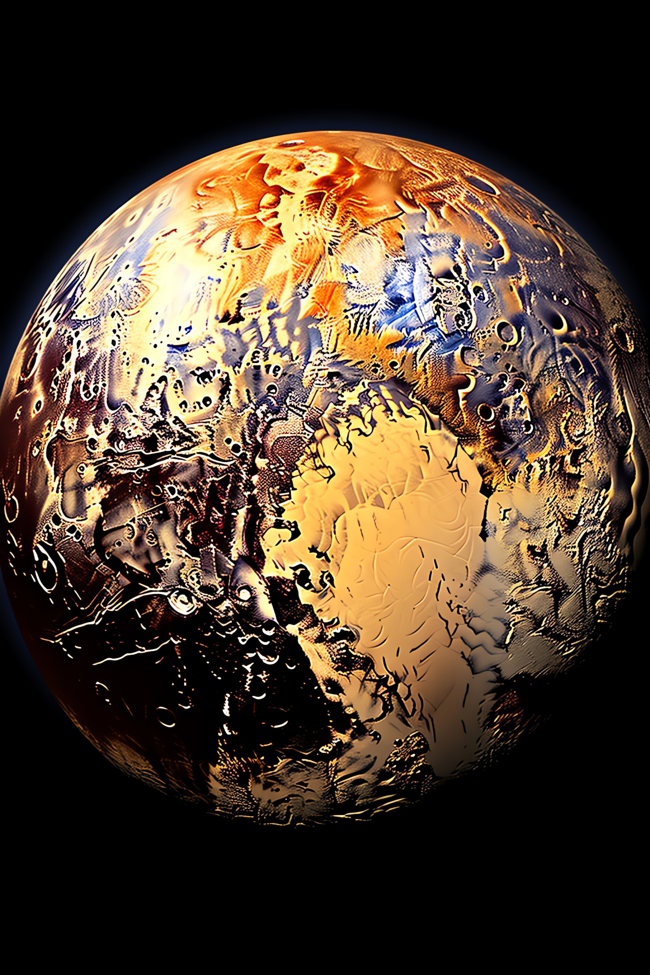 NASA Pluto exploration, Dwarf planet terrain, Extraterrestrial geology, Outer space, Alien landscape, HD Phone Wallpaper