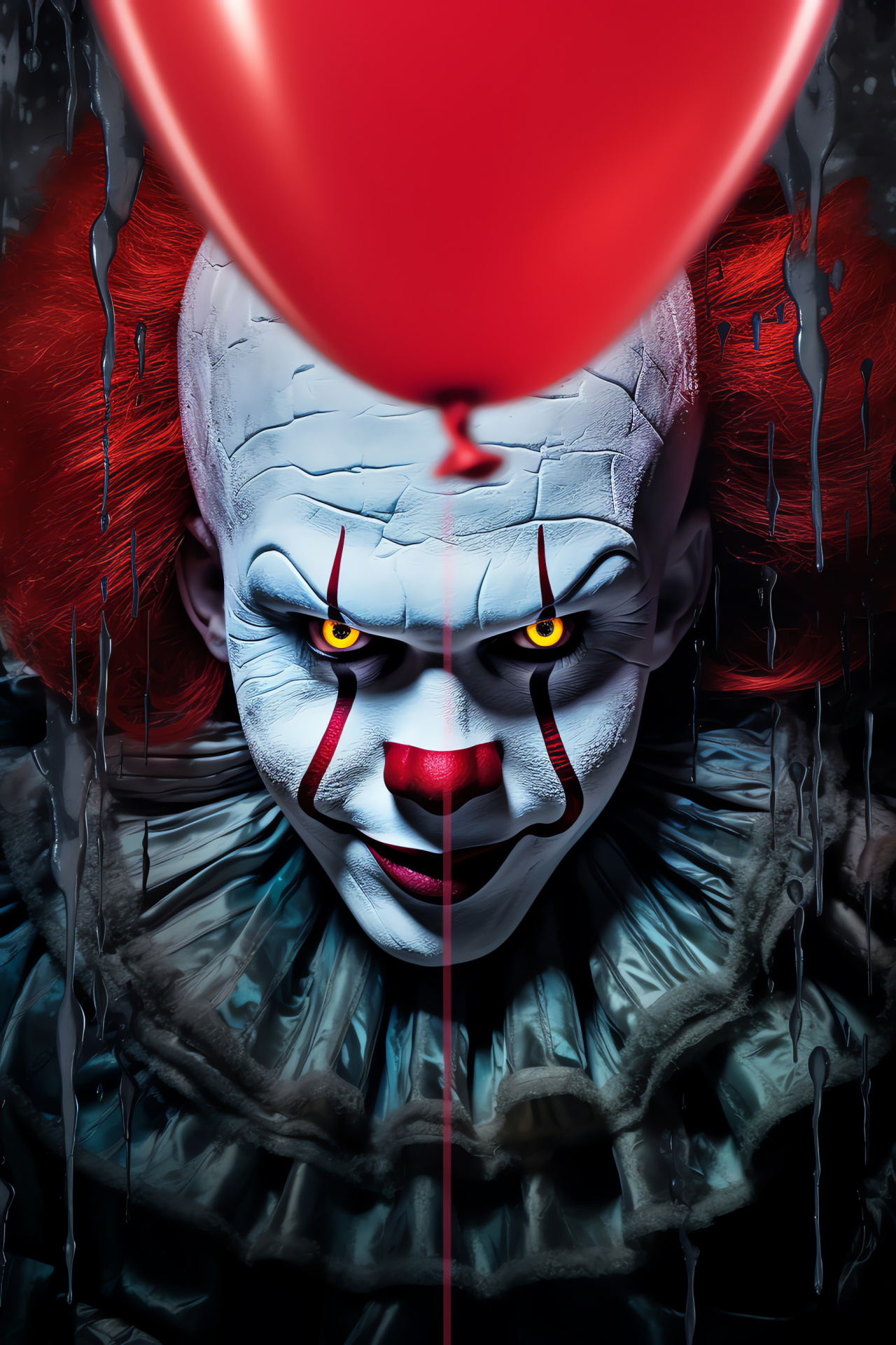 Circus nightmare, Menacing hold, Horror entertainment, Creepy carnival character, Pennywise presence, HD Phone Image