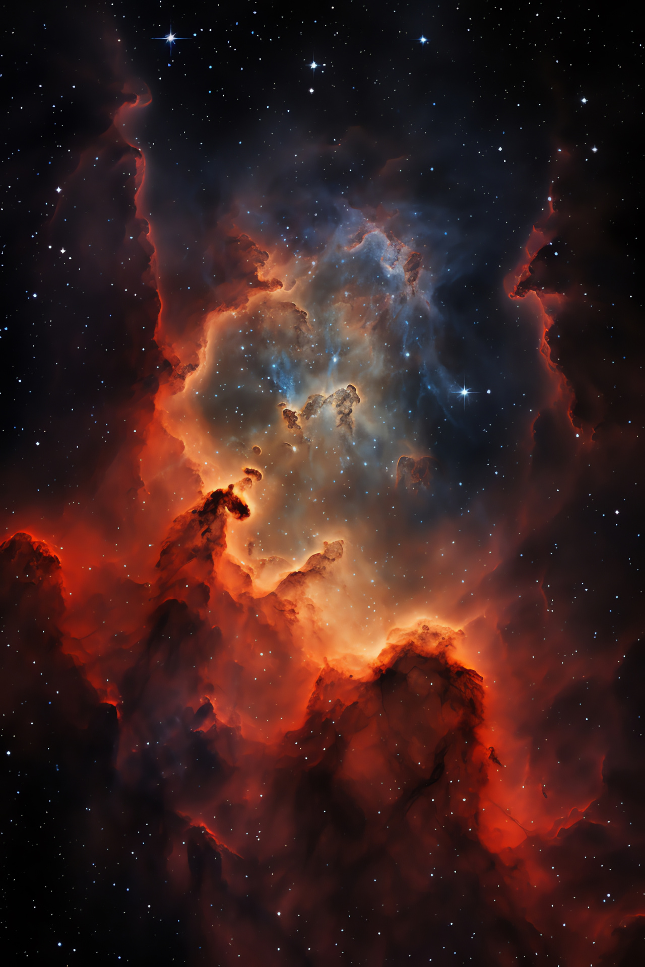 North American cosmos phenomenon, Space nebula imagery, Cygnus star group, Nebular complexity, Celestial body outline, HD Phone Wallpaper