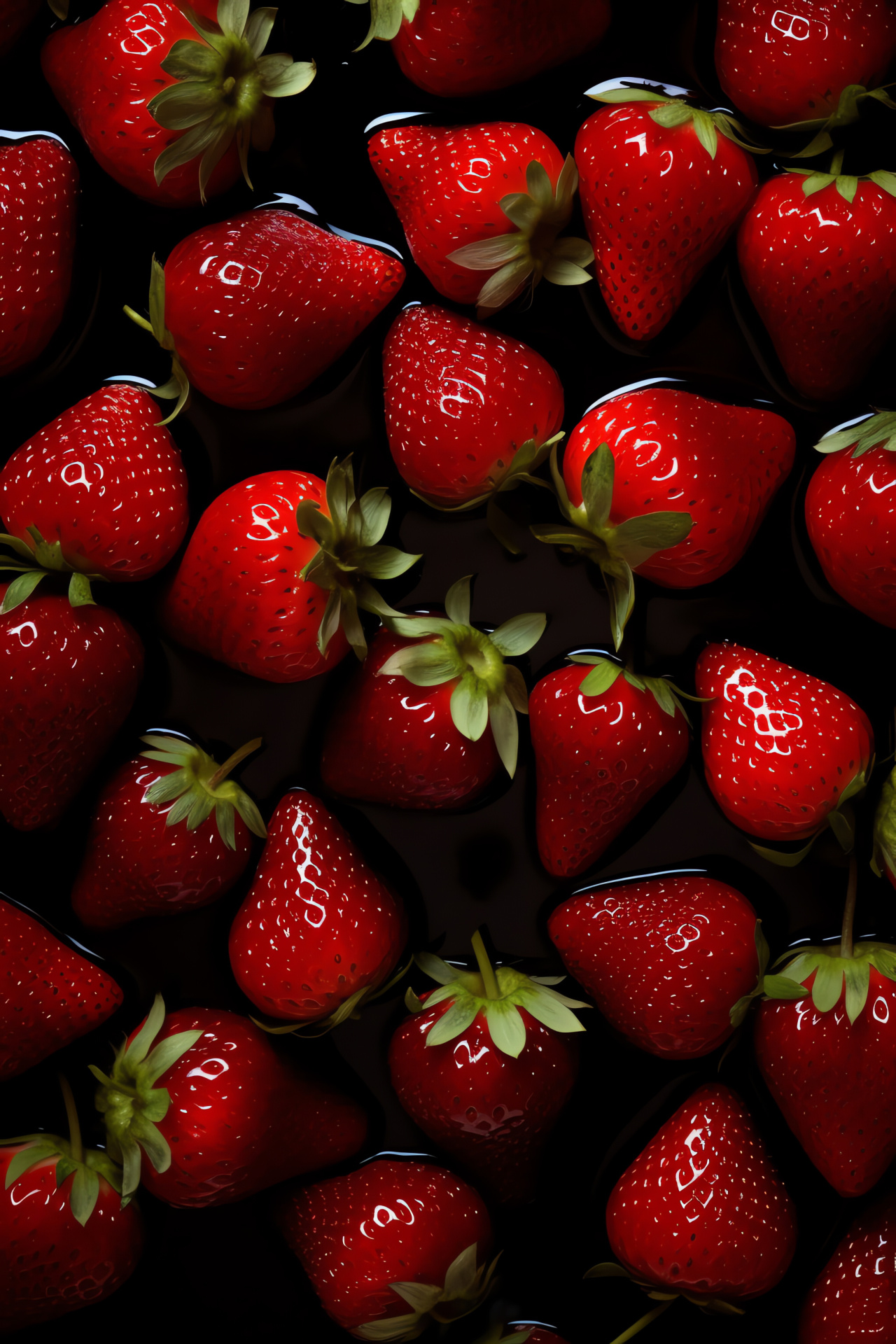 Red strawberries, Seed detailing, Berry harvest, Natural gloss, Ripe and ready, HD Phone Wallpaper