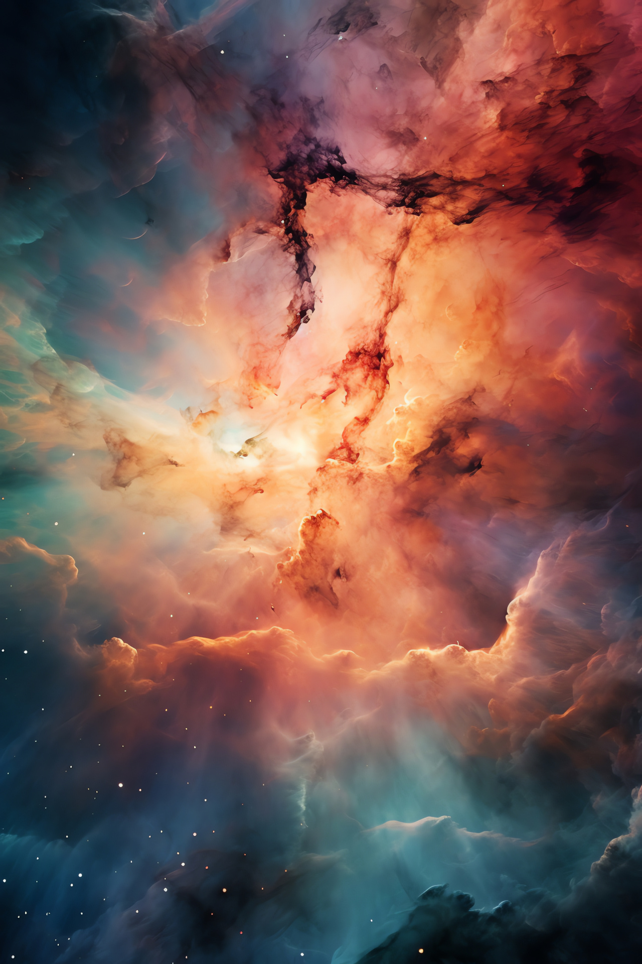 Lagoon Nebula, HD space image, Star formation region, Cosmic nursery, Galactic beauty, HD Phone Image
