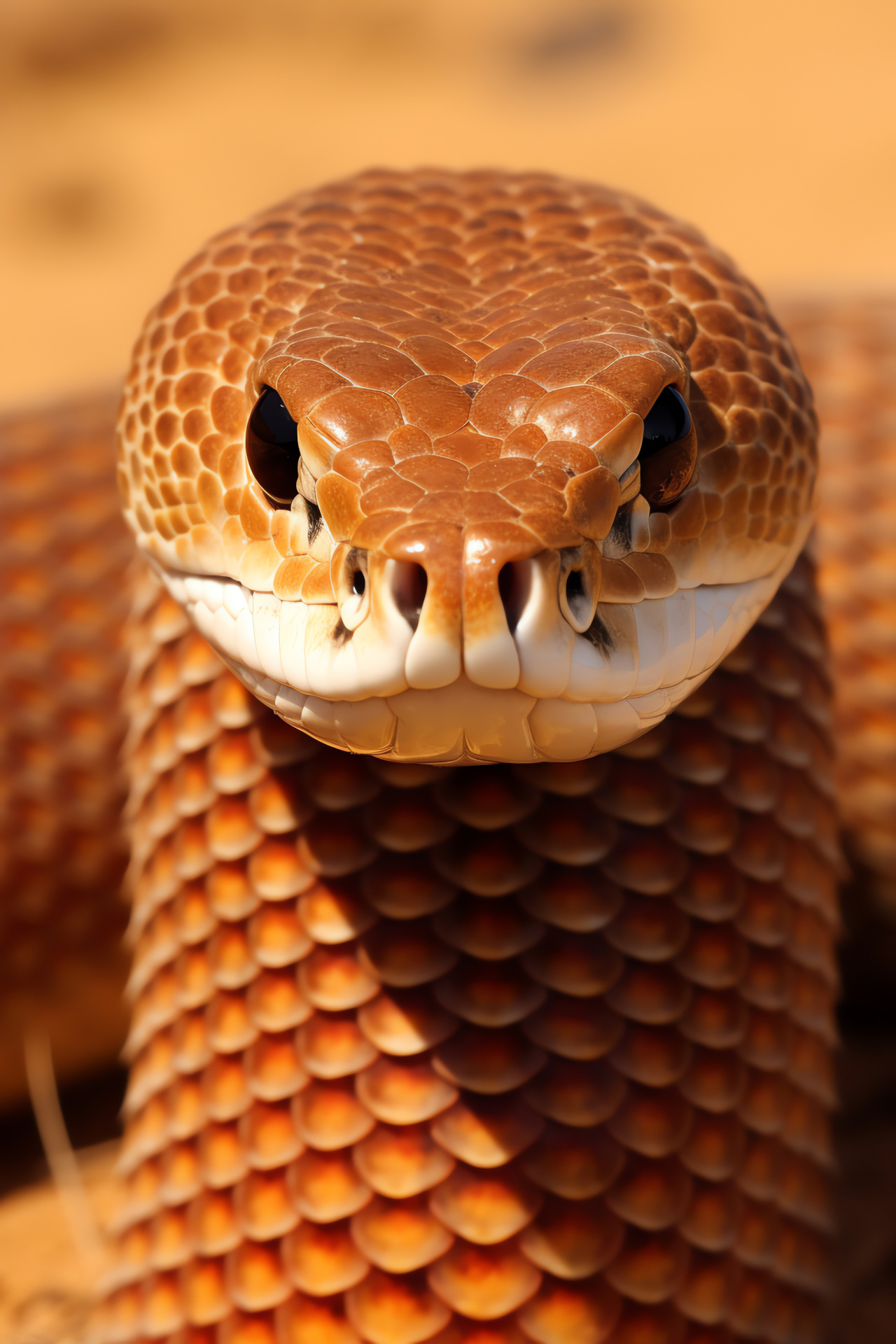 Inland Taipan, reptile species, venomous snake, Australian wildlife, arid habitat, HD Phone Image