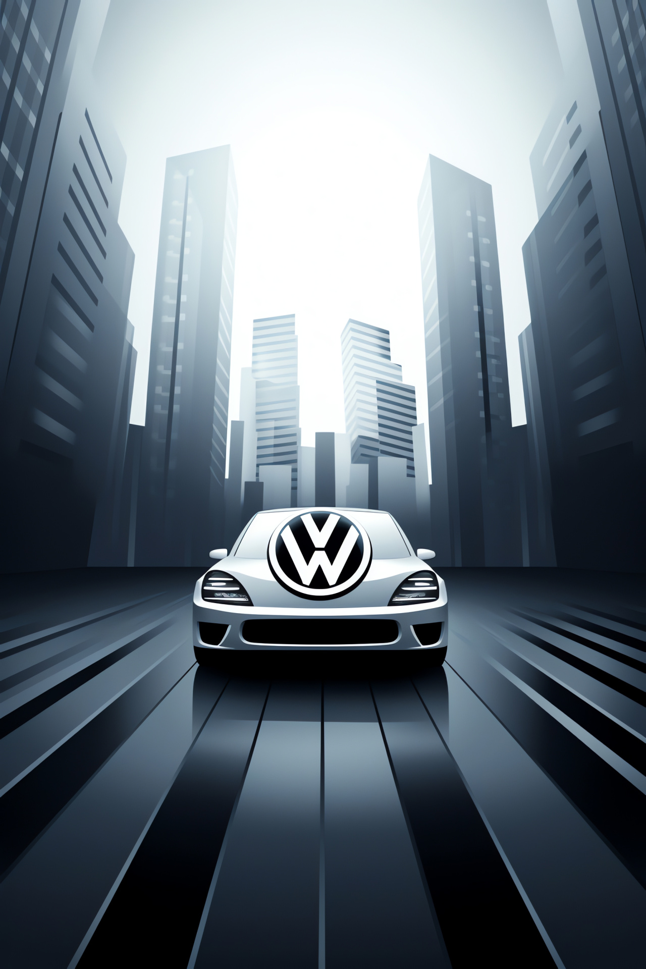 Volkswagen badge, refined sedan, urban sophistication, automotive elegance, sleek metropolitan transport, HD Phone Image