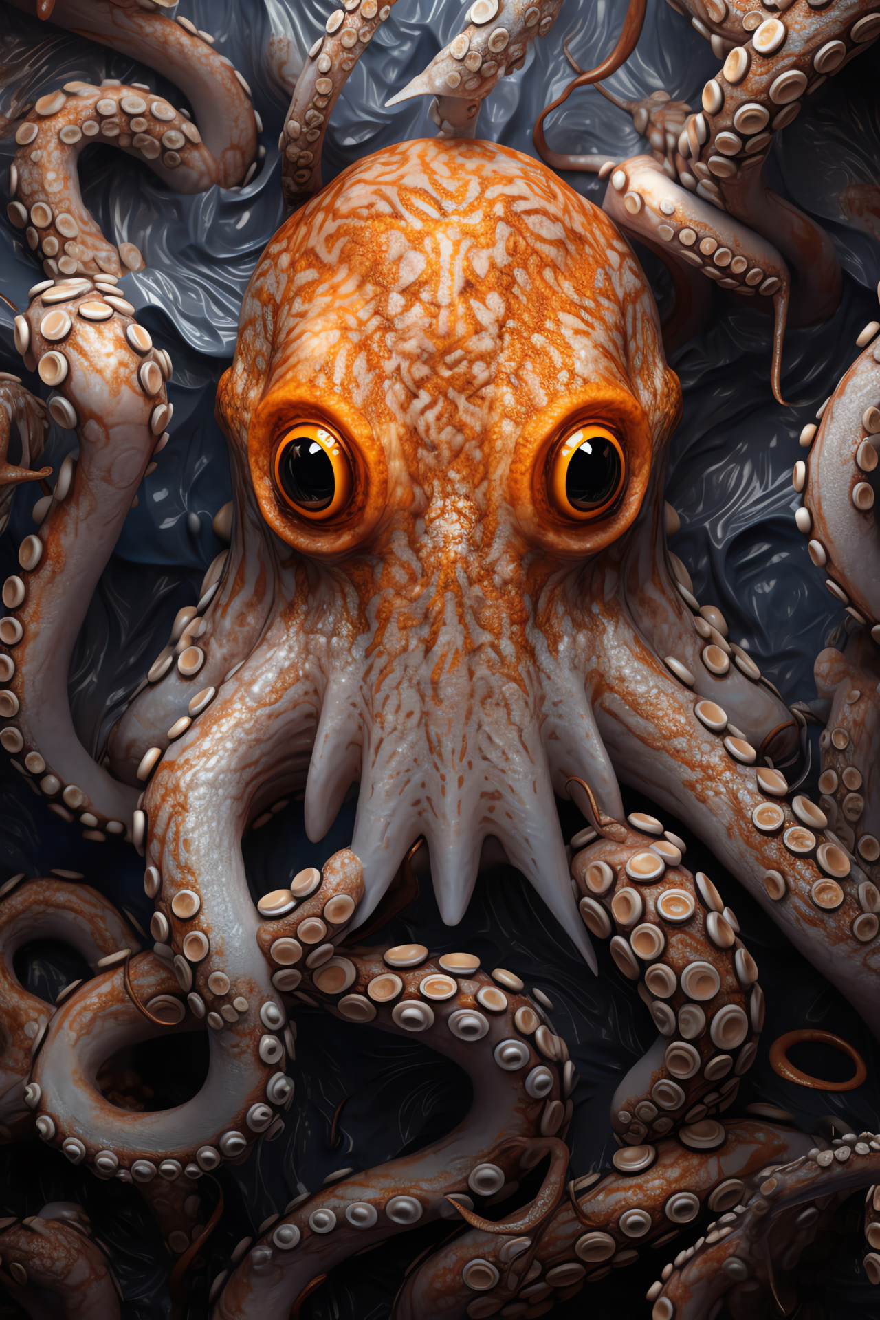 Veined octopus, Arm flexibility, Intelligent mollusc, Sea floor resident, Coral forester, HD Phone Wallpaper