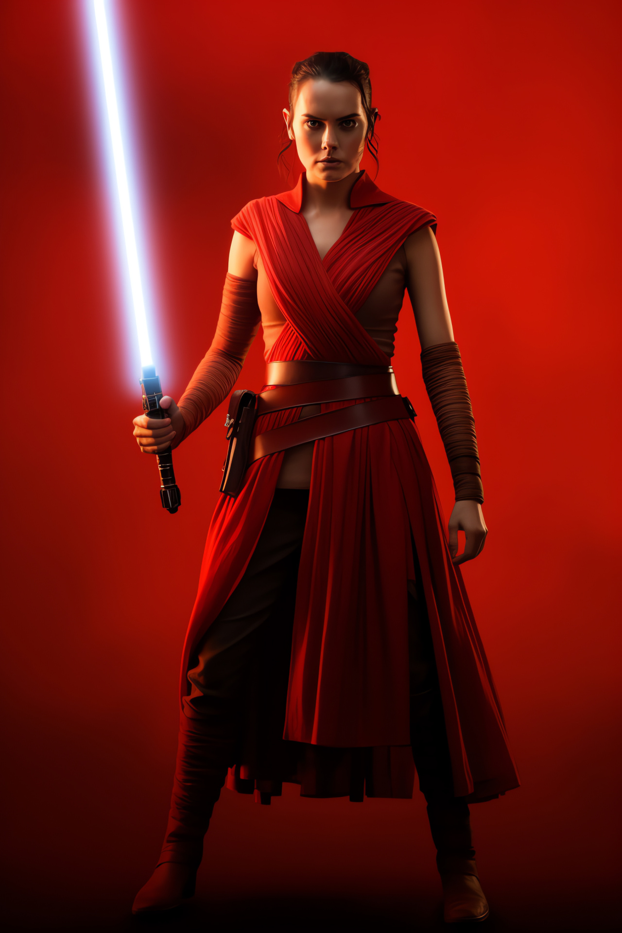 Rey presence, Force intensity, Hazel eyes spark, Sci-Fi legacy, Steadfast mind, HD Phone Wallpaper