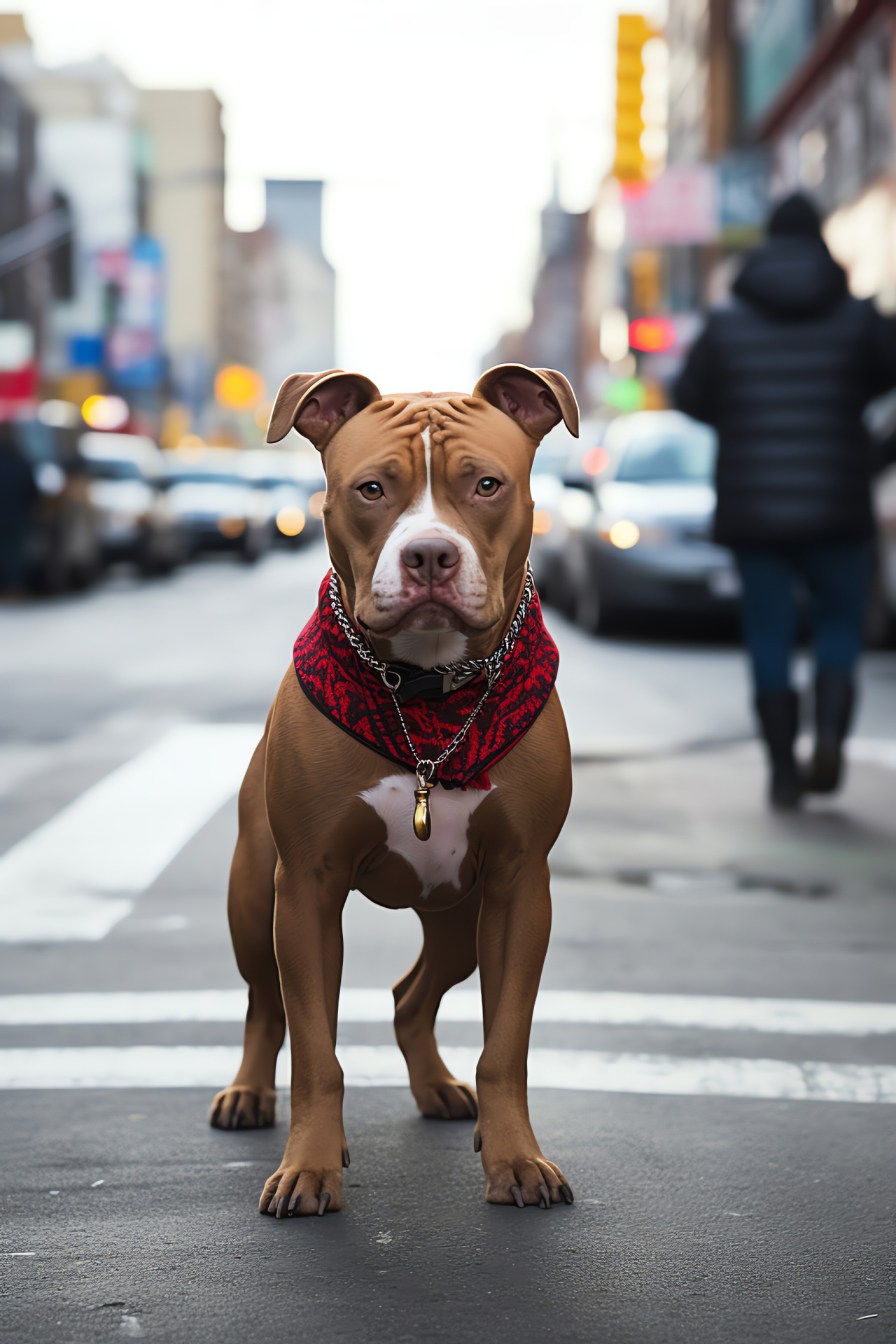 Red Nose Pitbull, pitbull dog, unique coat pattern, domestic animal, pet personality, HD Phone Image