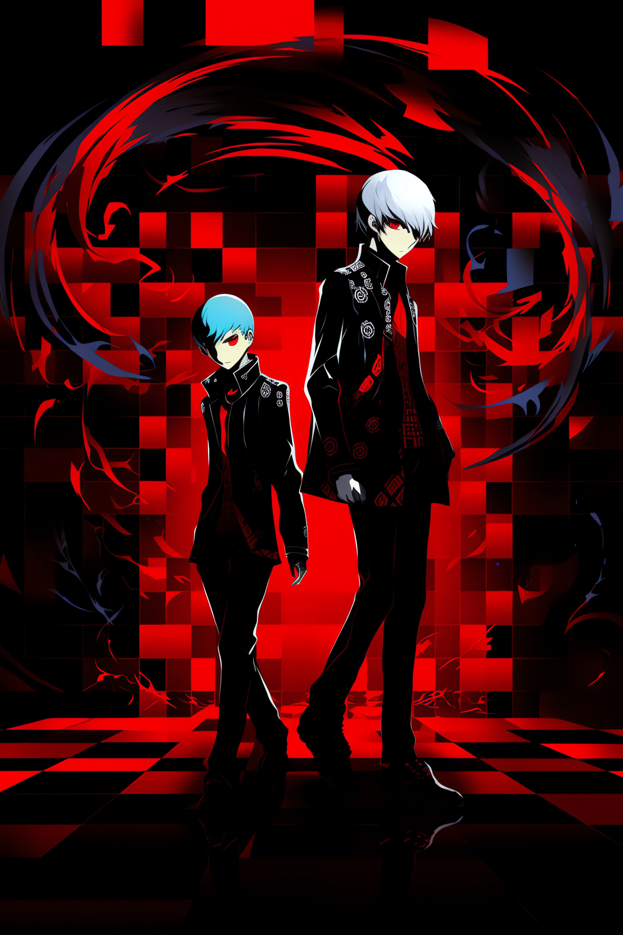 Persona Q, Leader figure, Atlus game, RPG elements, High school avatars, HD Phone Image