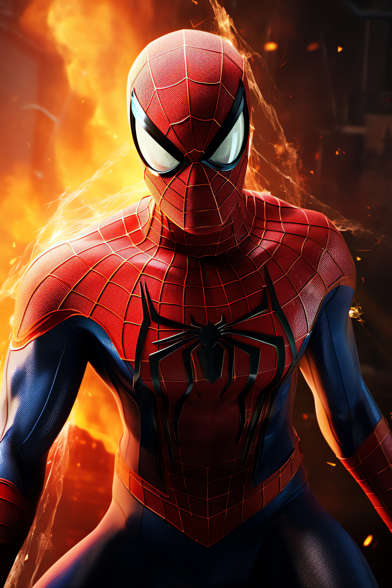 Spider-Man dynamic hero, Masked vigilante, Urban acrobat, Web-crawler, Marvel Comics, HD Phone Image