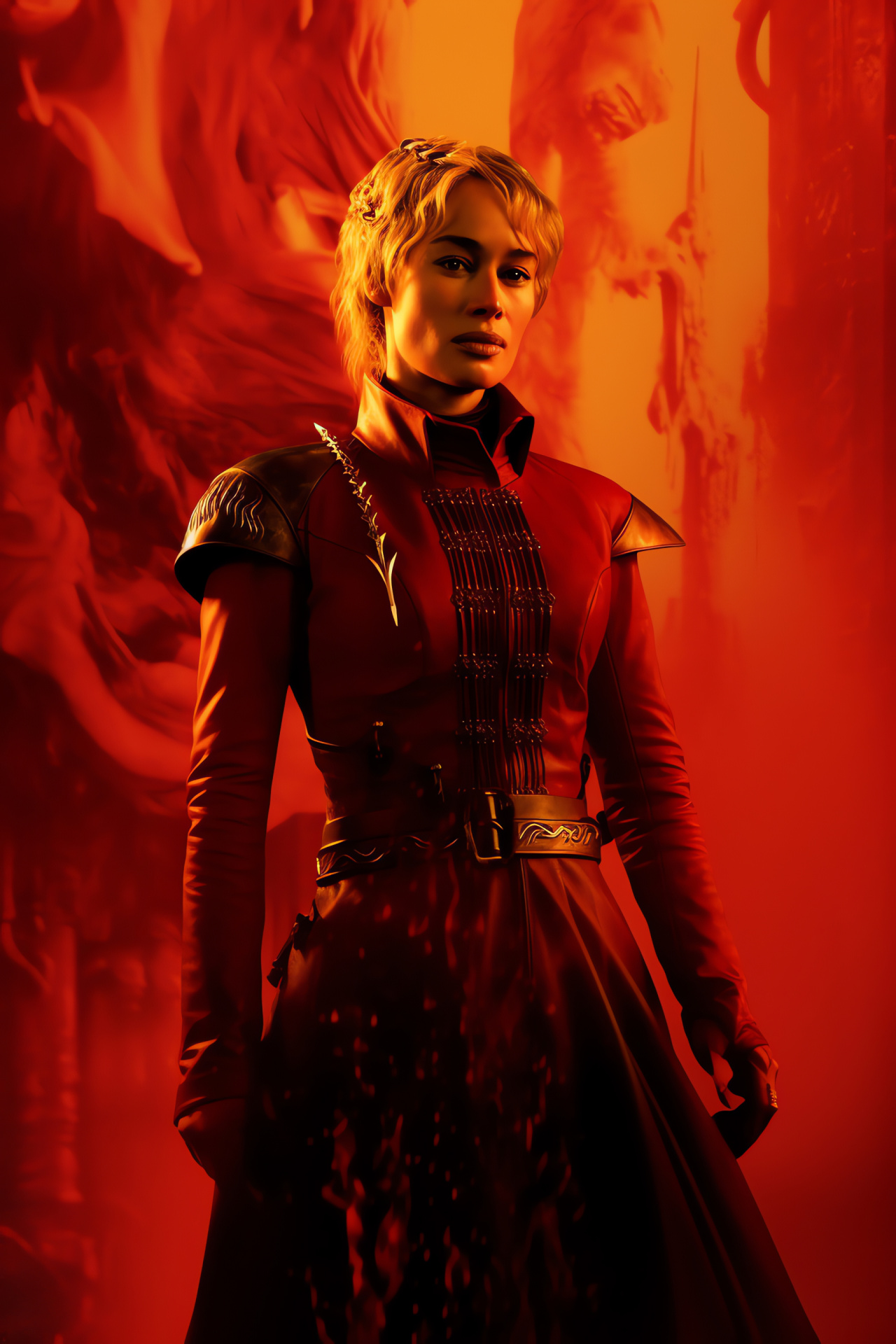 Queen Cersei Lannister, Westerosi monarch, Lannister matriarch, Game of Thrones ruler, Throne seeker, HD Phone Image