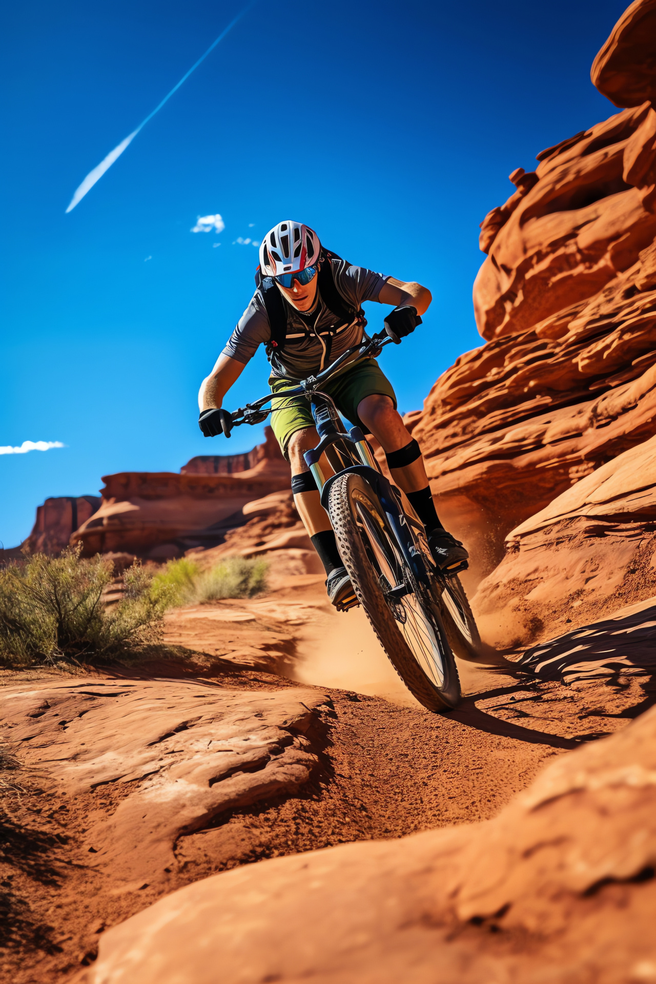 Moab, Porcupine Rim trail, Tough terrains, Red rock majesty, Mountain biking challenge, HD Phone Image