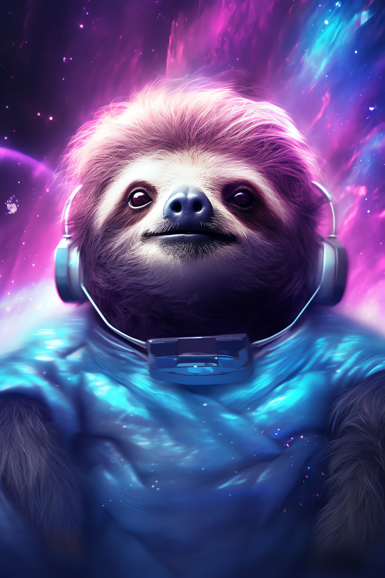 Interstellar Sloth, Nebula hues, Star cluster familiar, Space journey, Astronomical theme, HD Phone Image