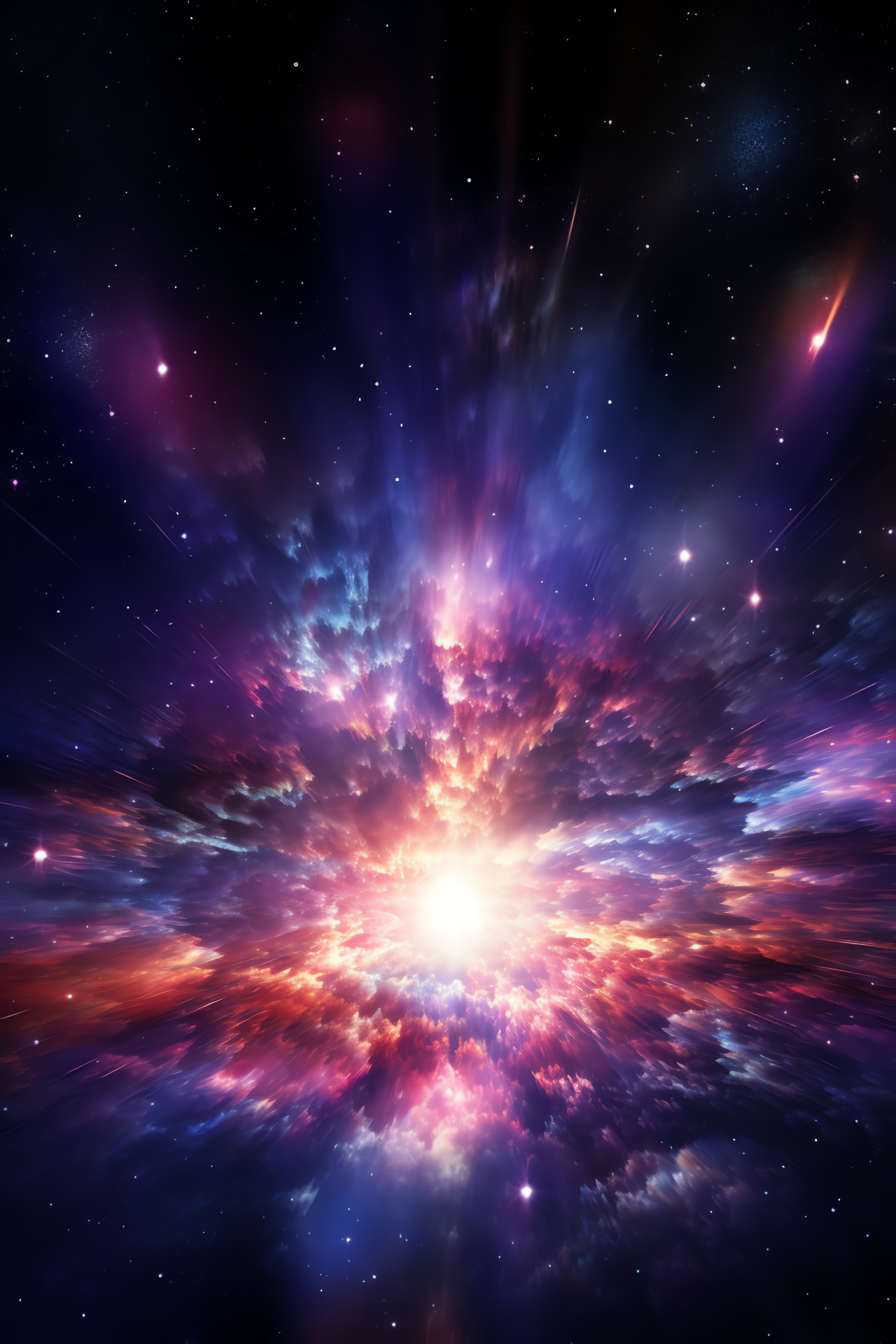 Supernova event horizon, Massive star conclusion, Galactic scope, Universal panorama, Celestial vastness, HD Phone Wallpaper