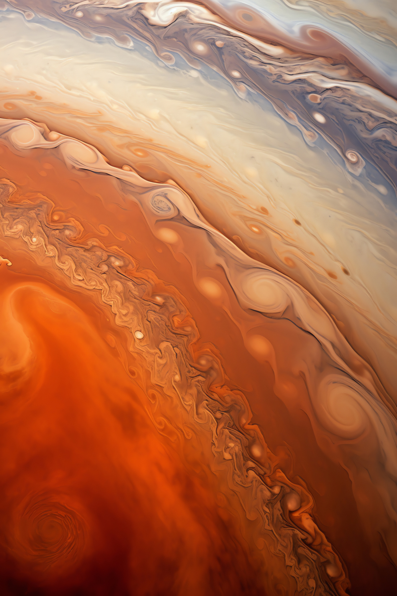 Jupiter's Great Red Spot, Gigantic storm size, Solar system giant, Atmospheric bands, Planetary science, HD Phone Wallpaper