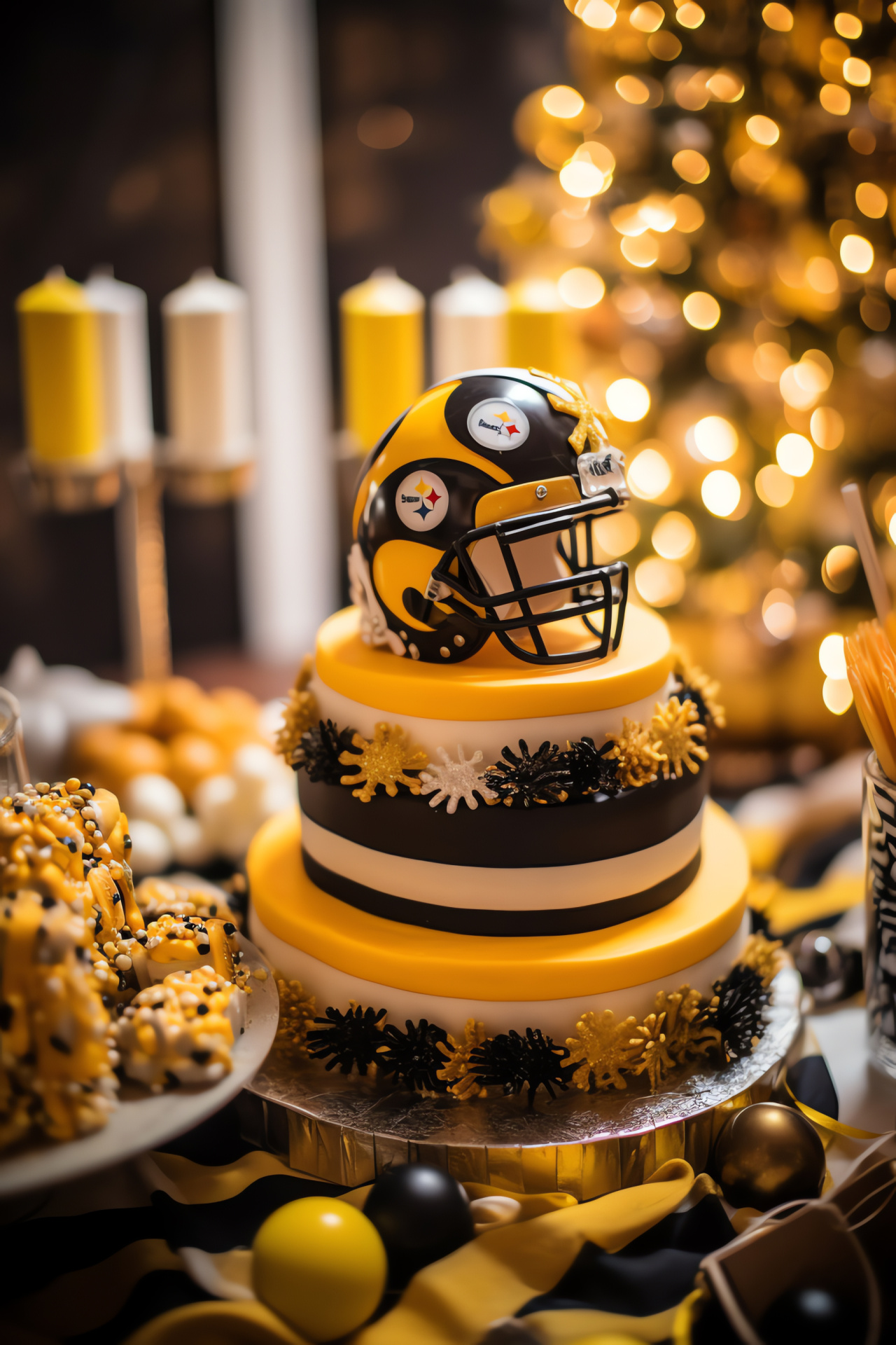 Holiday dessert sport theme, Festive confectionery design, Football fan's treat, Seasonal sweet indulgence, Team spirit, HD Phone Wallpaper