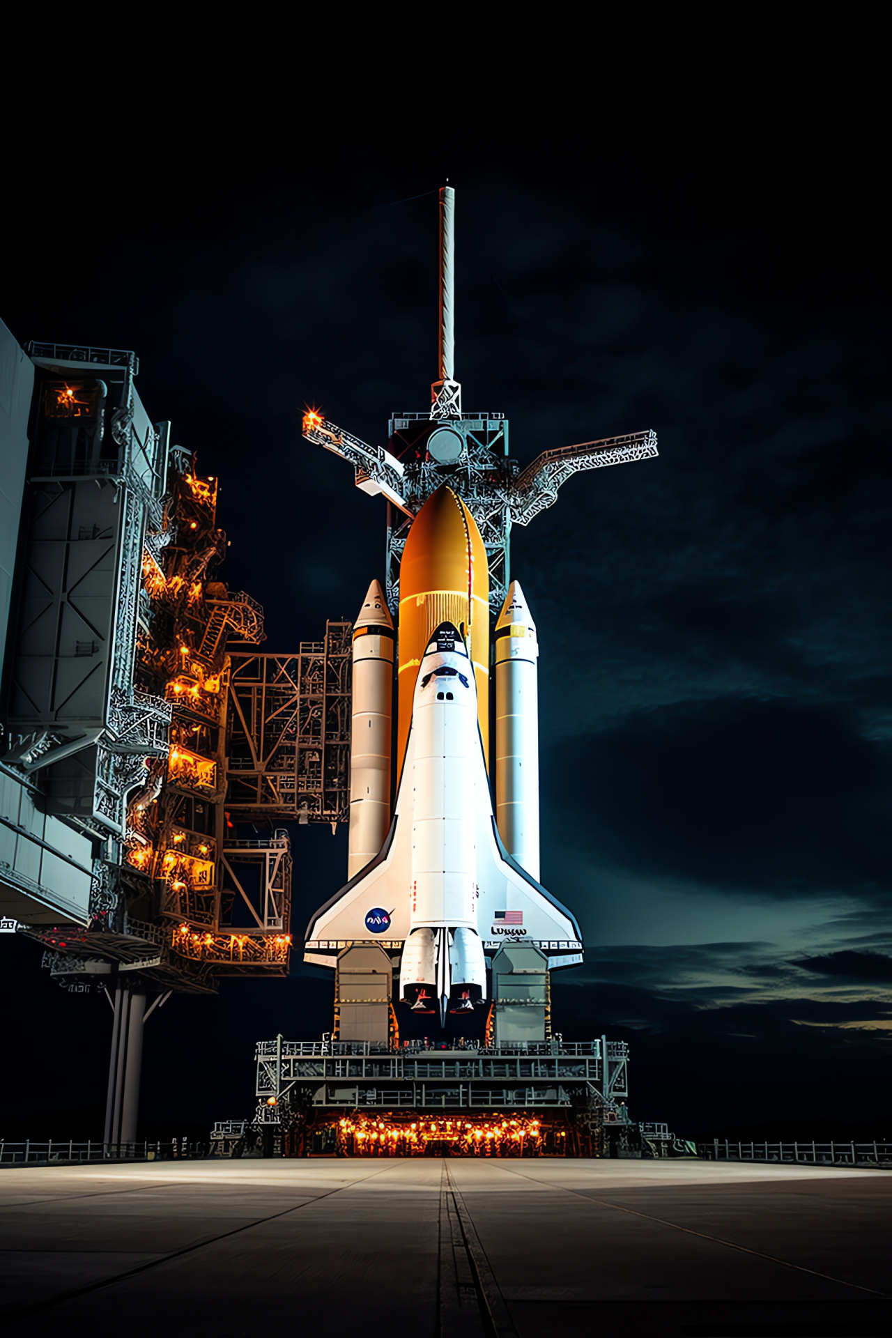 NASA vehicle storage, Space exploration shuttle facility, Rocket assembly location, Aerospace center glimpse, Launch preparation hub, HD Phone Wallpaper