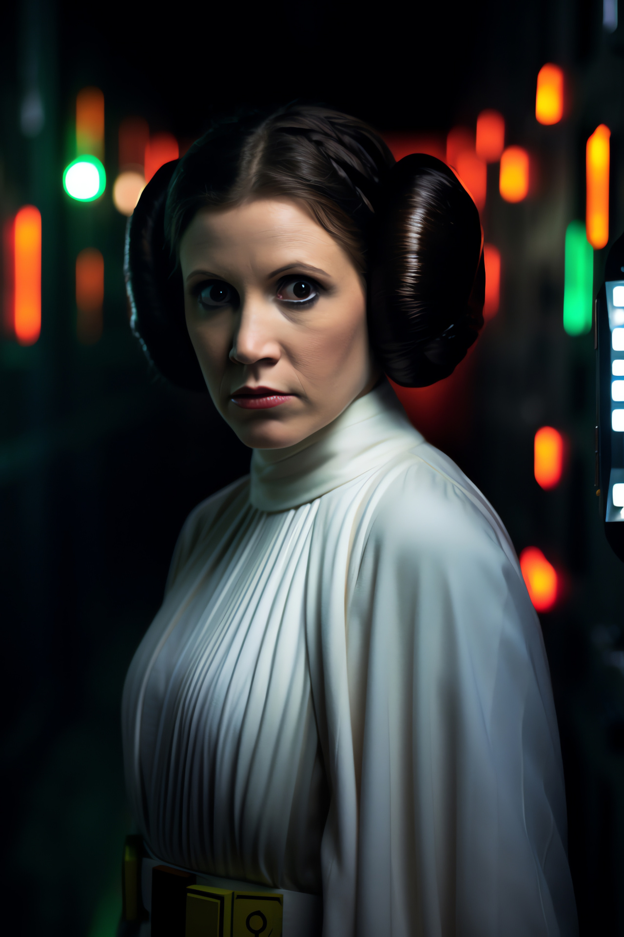 Princess Leia, Galactic rebellion, Secret intel, Resistance fighter, Mission urgency, HD Phone Image