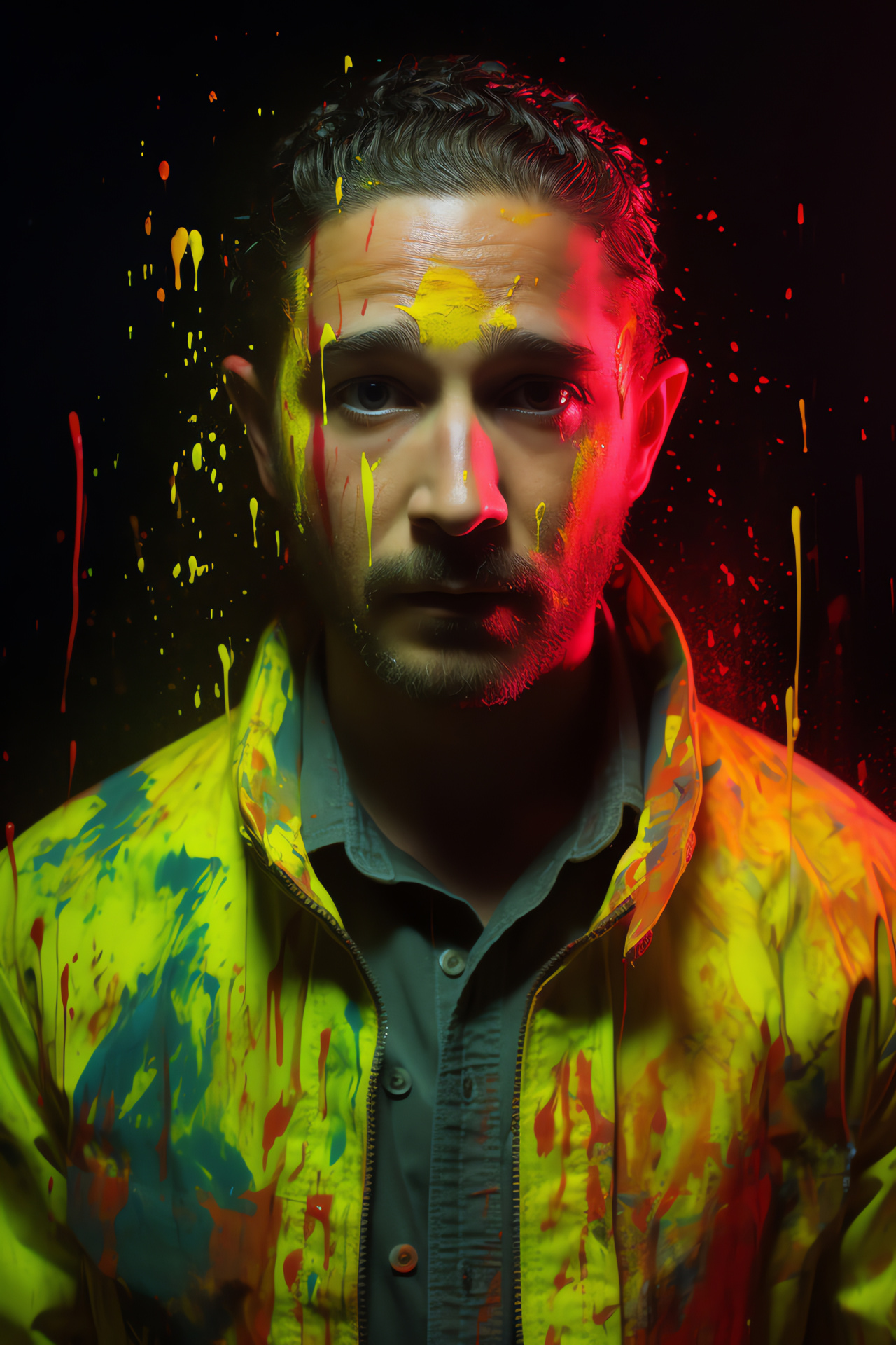 Shia Labeouf, Viral campaign, Actor's gaze, Public speaking, Inspirational message, HD Phone Wallpaper