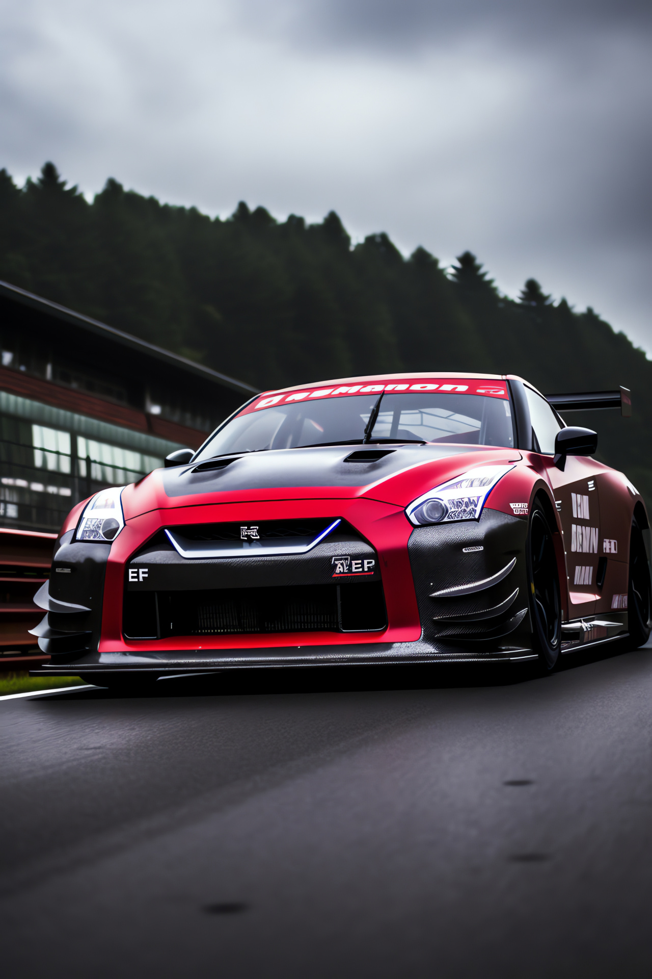 Nissan GTR Nismo Edition, Track prepared, German circuit, High-speed profile, Aero bodywork, HD Phone Image