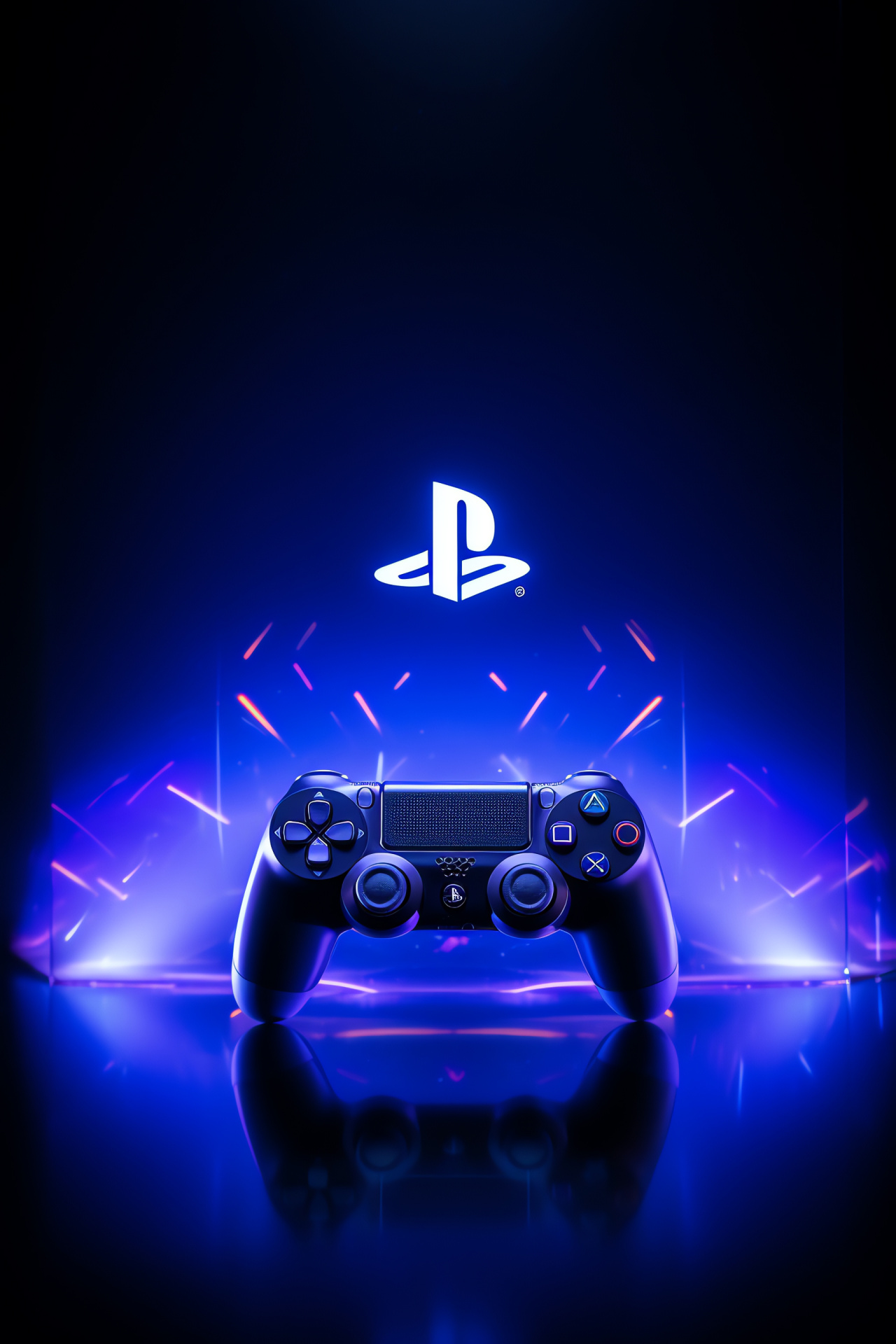 Sony PlayStation signature, Contrast design, Visual appeal, Vibrant logo, Gaming world, HD Phone Wallpaper