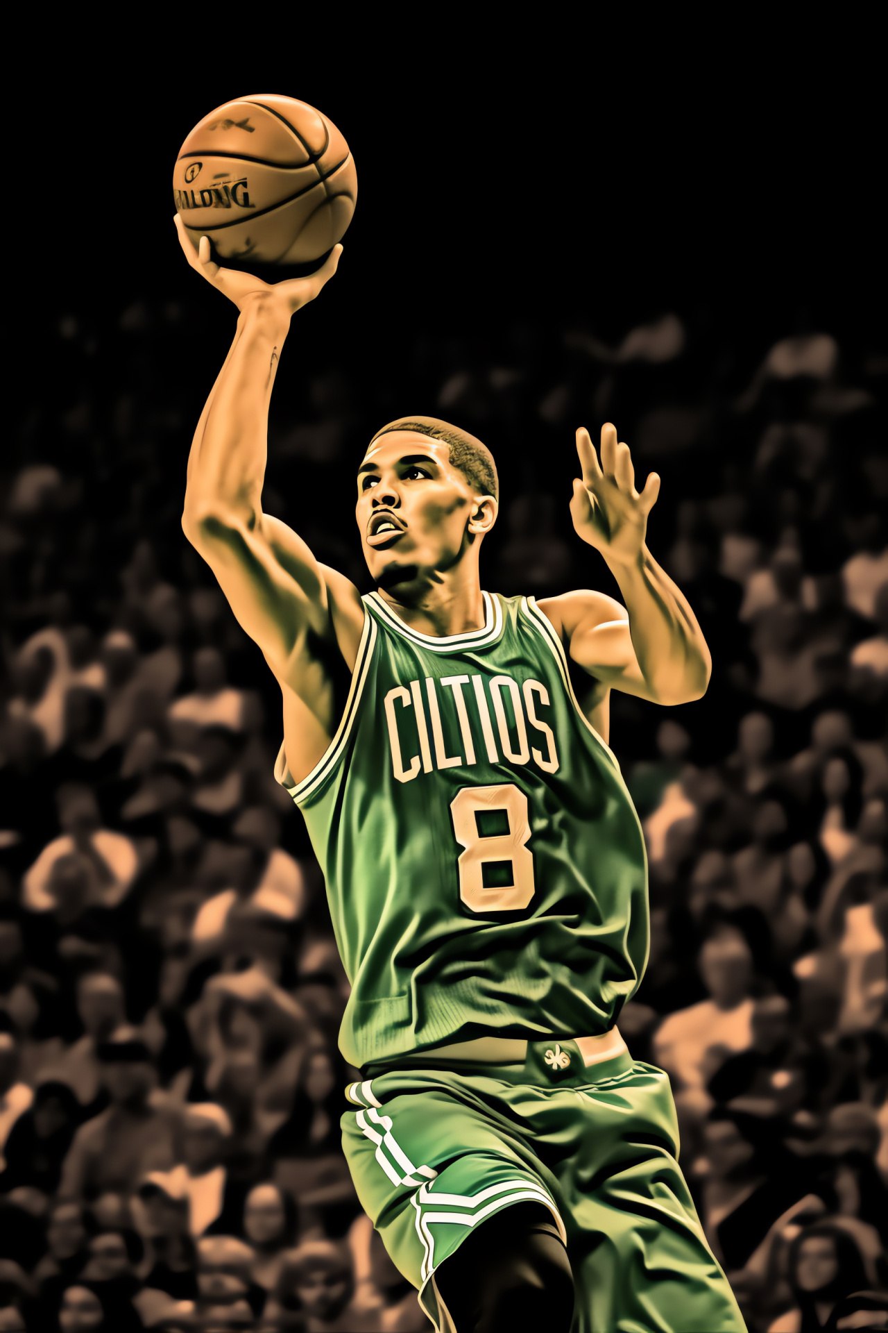 NBA Live video game, Jayson Tatum portrait, Celtics forward, Basketball athlete, On-court skill, HD Phone Image