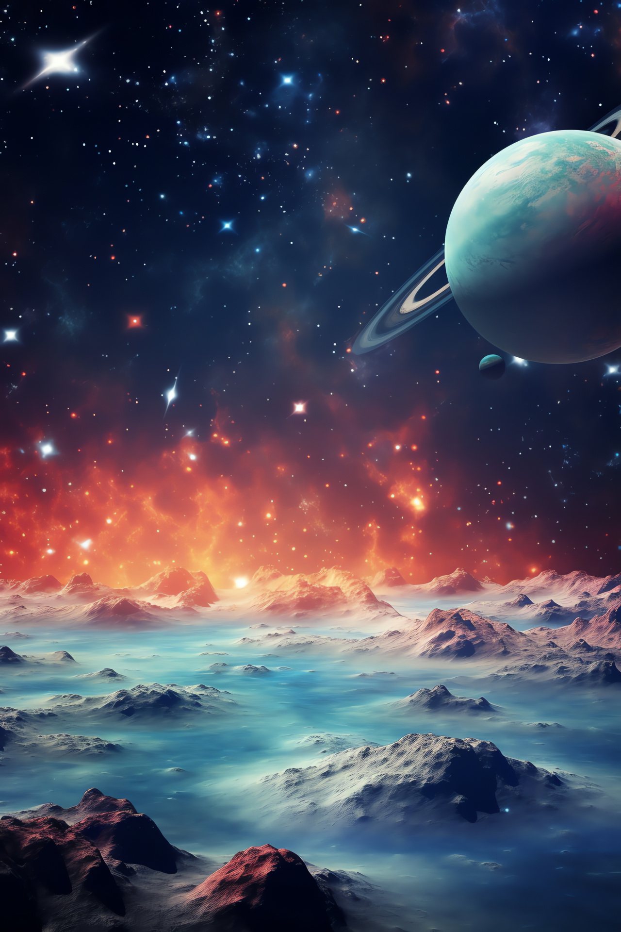 Orbiting exoplanets, Distant solar systems, Cosmic bodies, Gravitational attraction, Spectral analysis, HD Phone Image