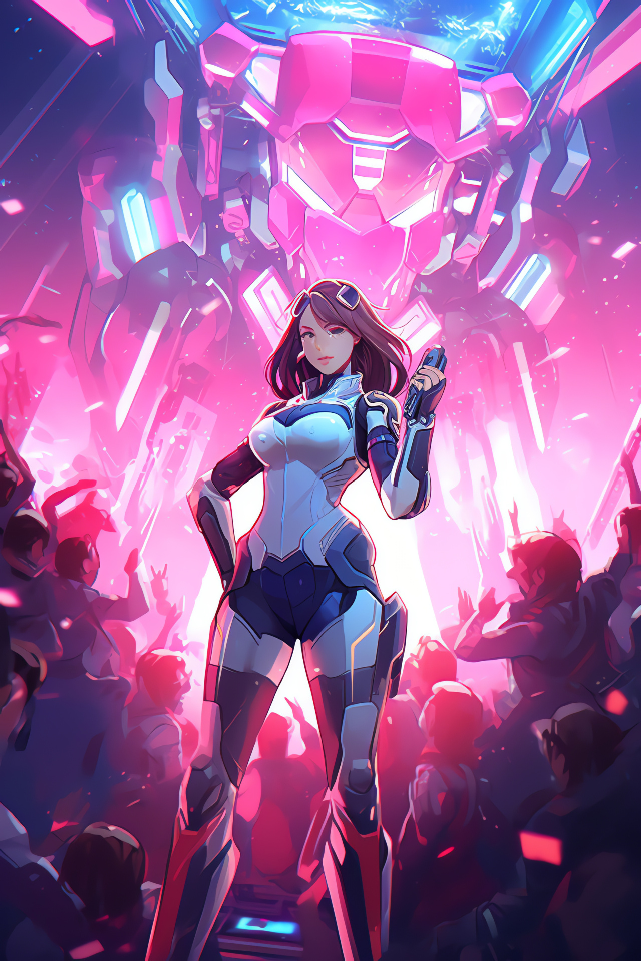 Overwatch D.Va, Professional gamer, Mecha operator, Korean character, Strategic avatar, HD Phone Wallpaper