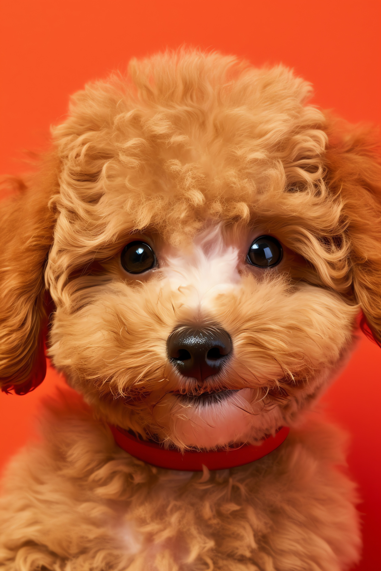 Poodle portrait, Poodle grooming, Fluffy pet, Still, Monochromatic stage, HD Phone Image