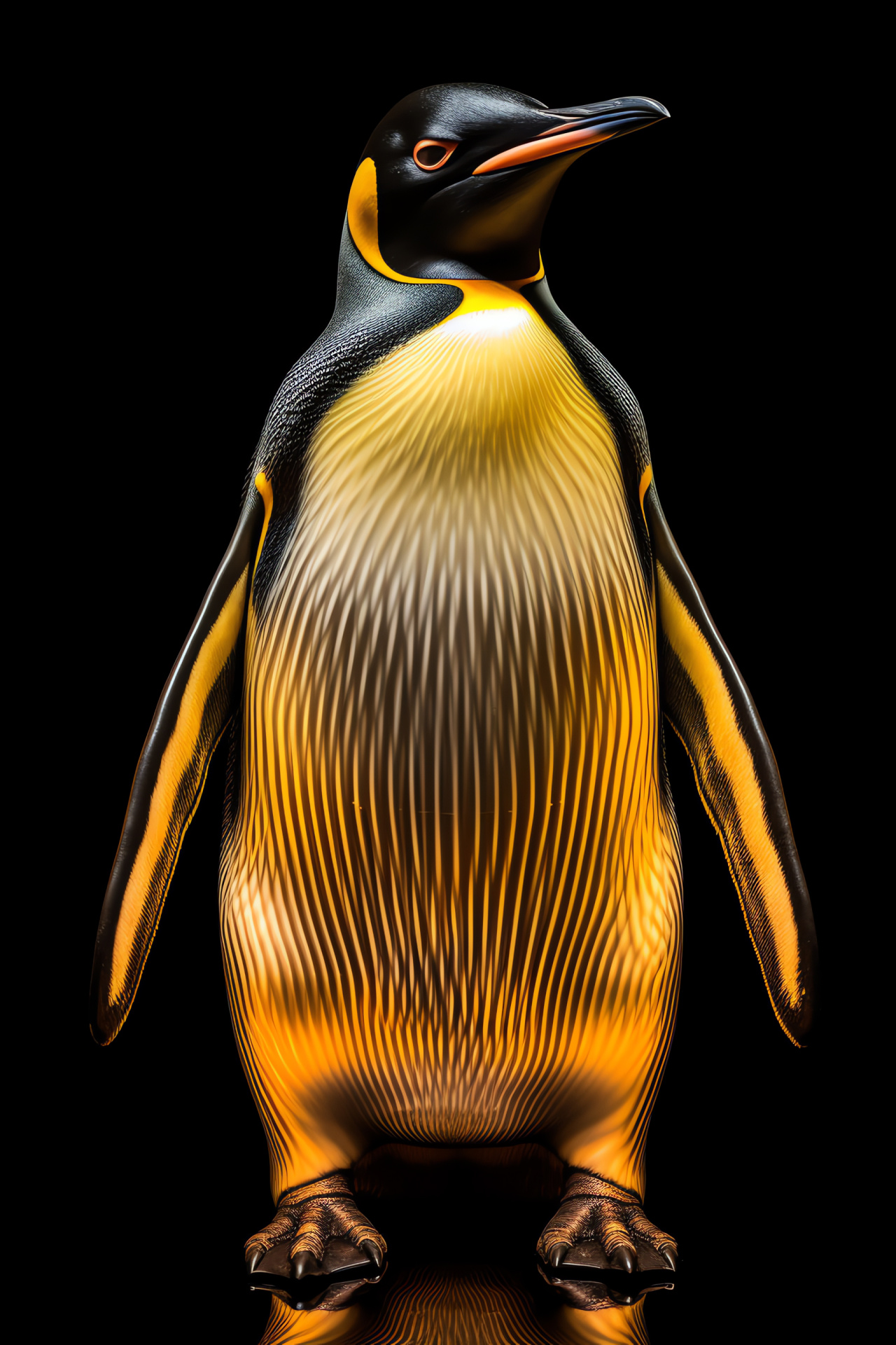 Penguin, Antarctic bird, ornithology, yellow-crested species, marine animal, HD Phone Wallpaper