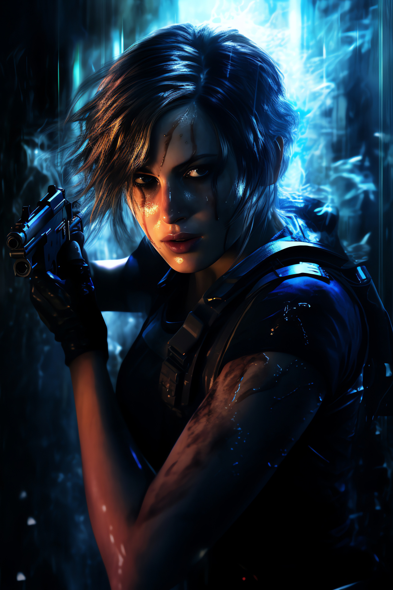 Jill Valentine scenario, Resident Evil survivor, Survival horror, Tactical engagement, Undead horde, HD Phone Image