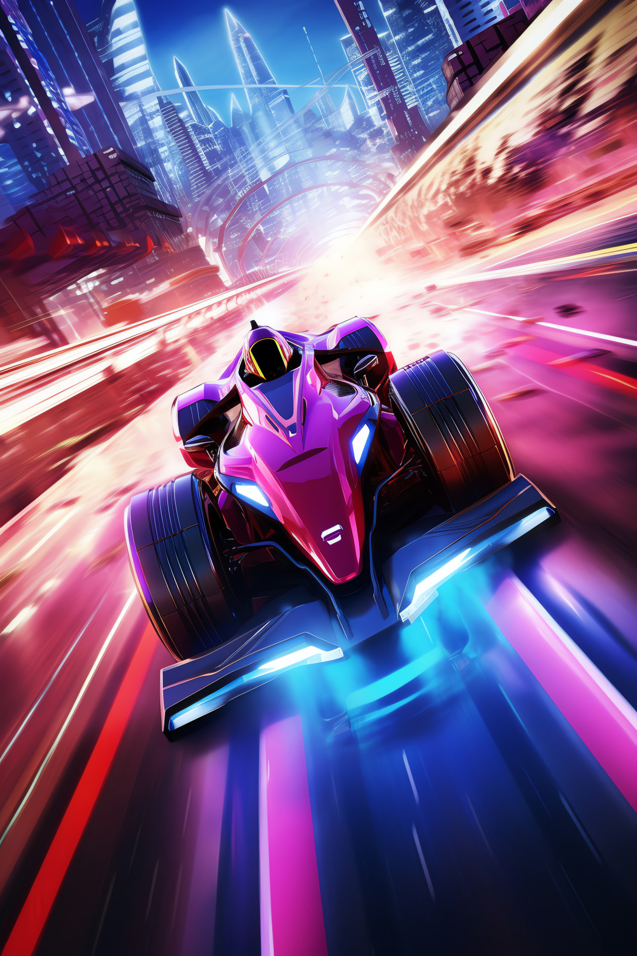 PlayStation, Racing simulation, Advanced hovercraft models, Futuristic race setting, High-speed gaming, HD Phone Wallpaper