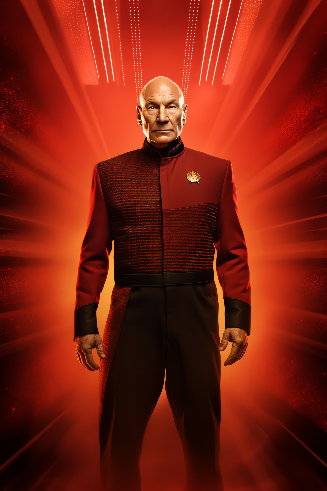 Starfleet Captain Picard, USS Enterprise leader, iconic Earl Grey tea, command presence, HD Phone Wallpaper