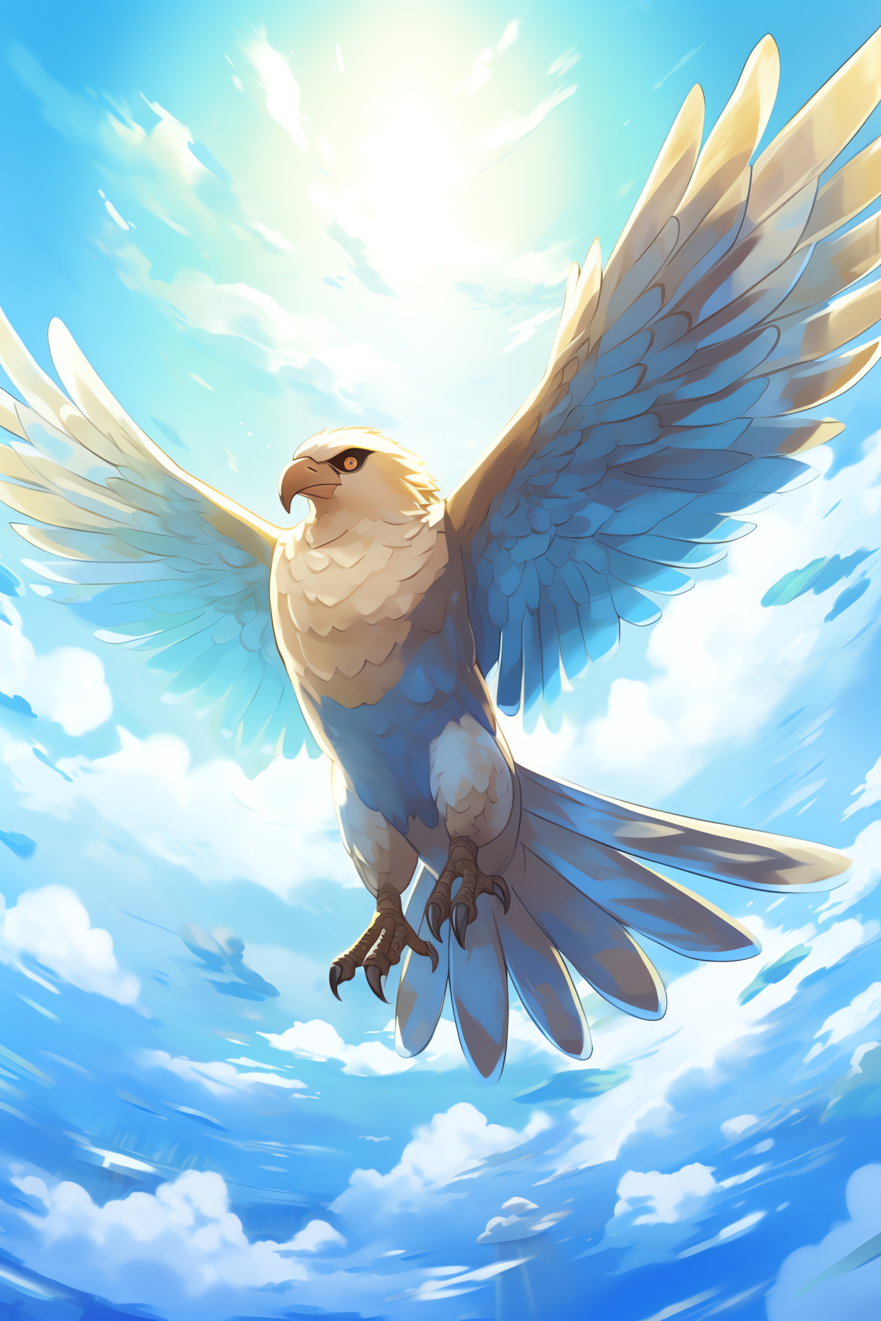 Pokemon Pidgeot, Aerial grace, Sharp-eyed bird, Action-filled battles, Sky-command ability, HD Phone Image