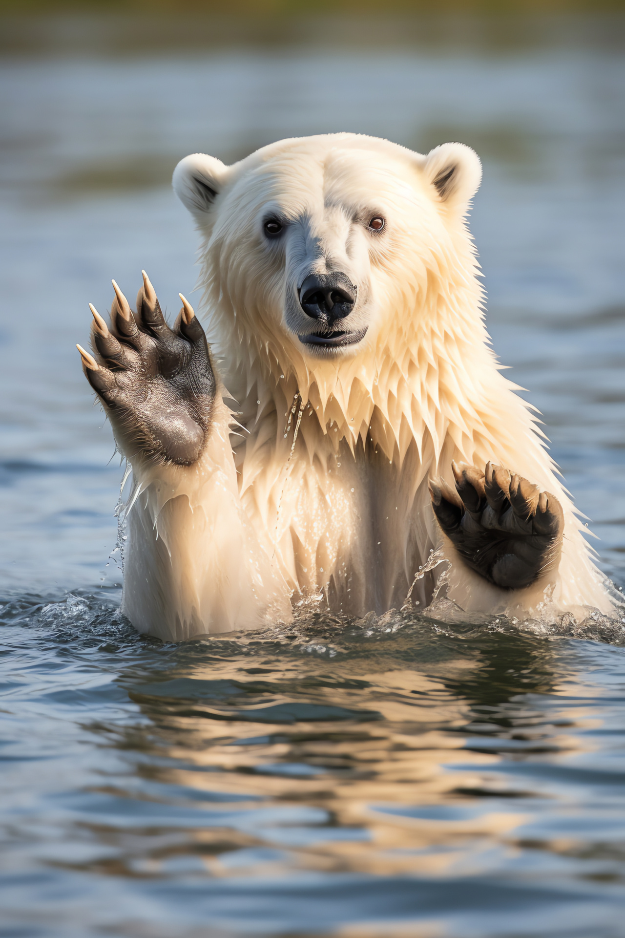 Arctic Giant, Omnivore bear, Ursa maritimus taxonomy, Vulnerable species, Seal hunter, HD Phone Wallpaper