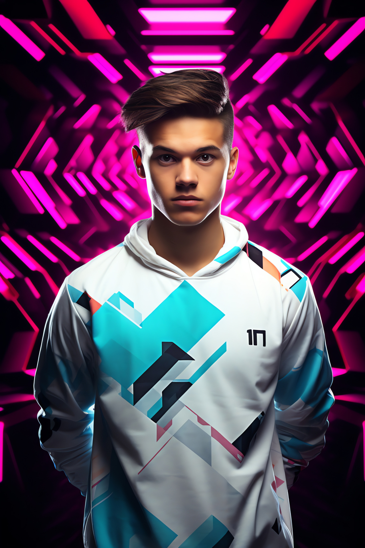 Team SoloMid, eSports gamer, Stylish graphics, Concentrated stance, Professional athlete, HD Phone Image